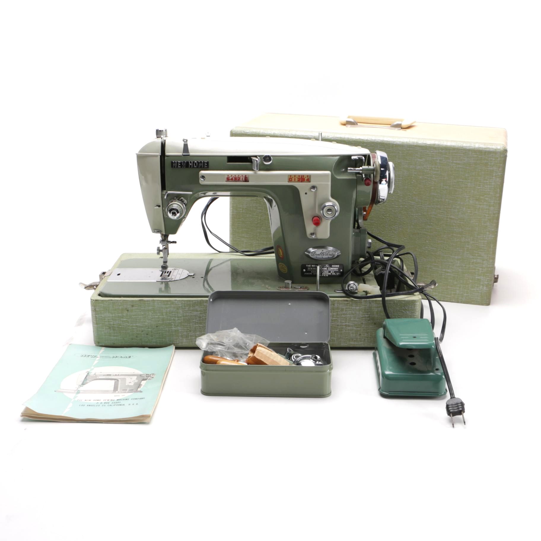 New Home Electric Sewing Machine Circa 1955