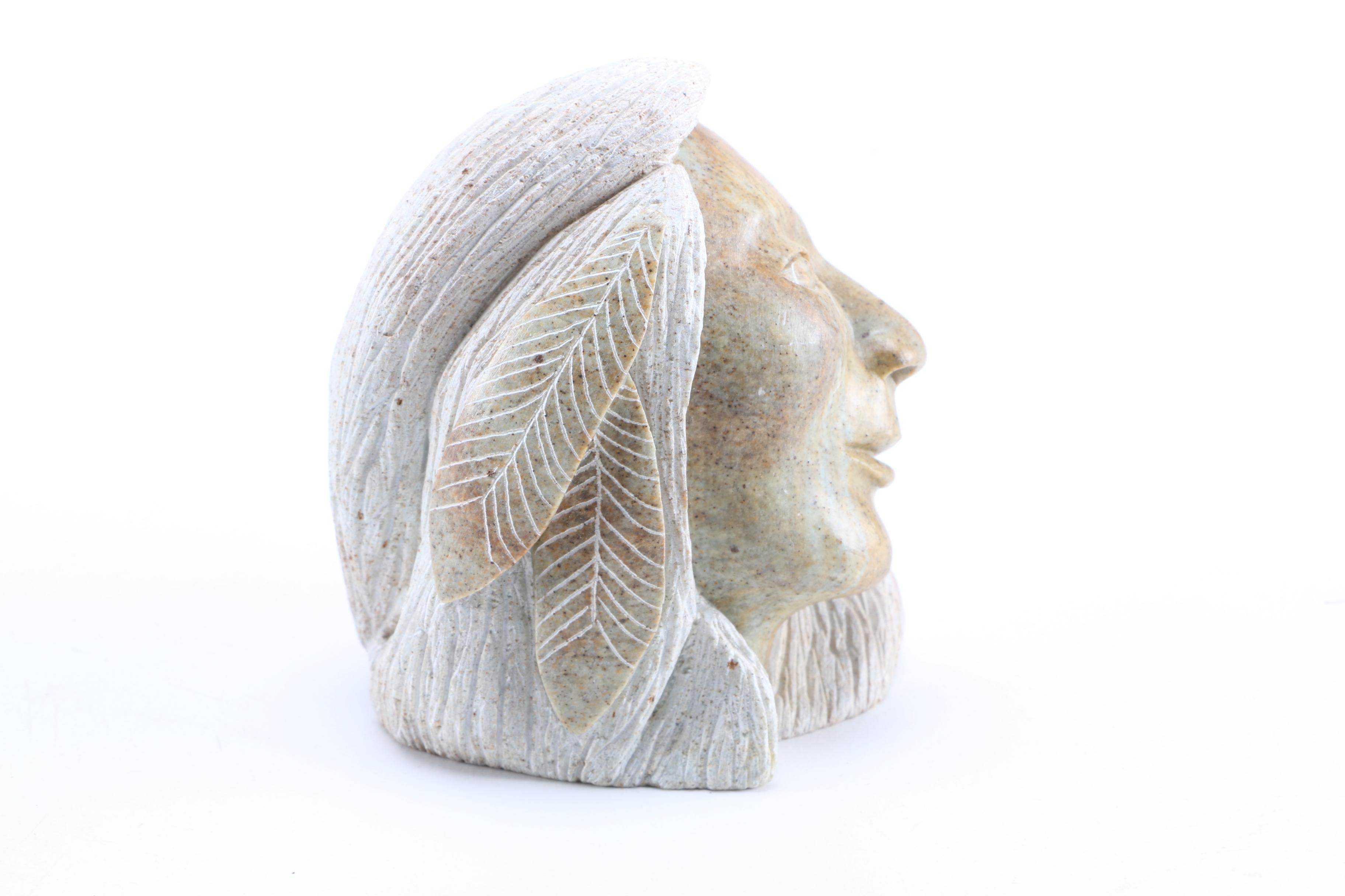 1993 Loreene Henry Soapstone Sculpture of a Woman