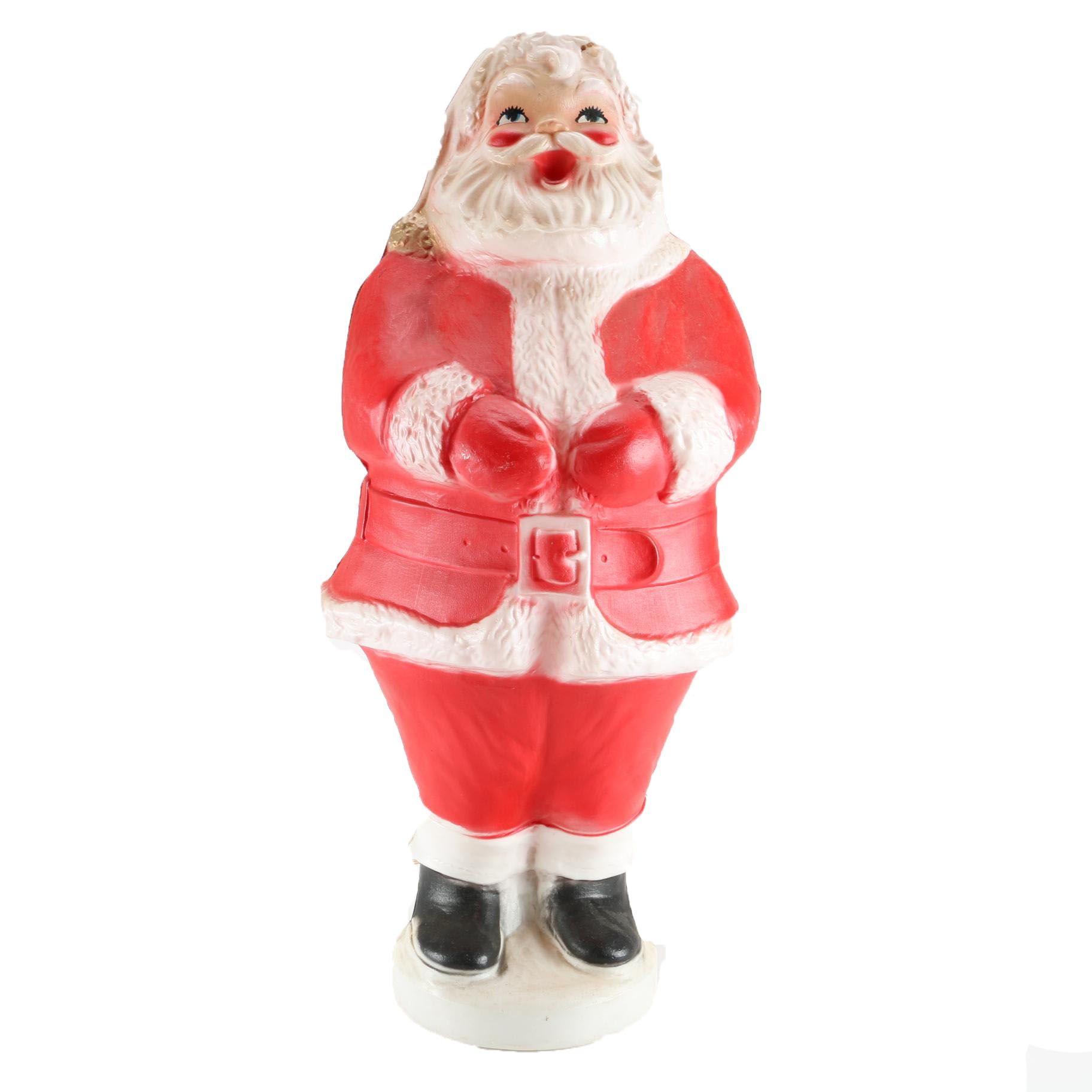 Vintage Illuminated Santa