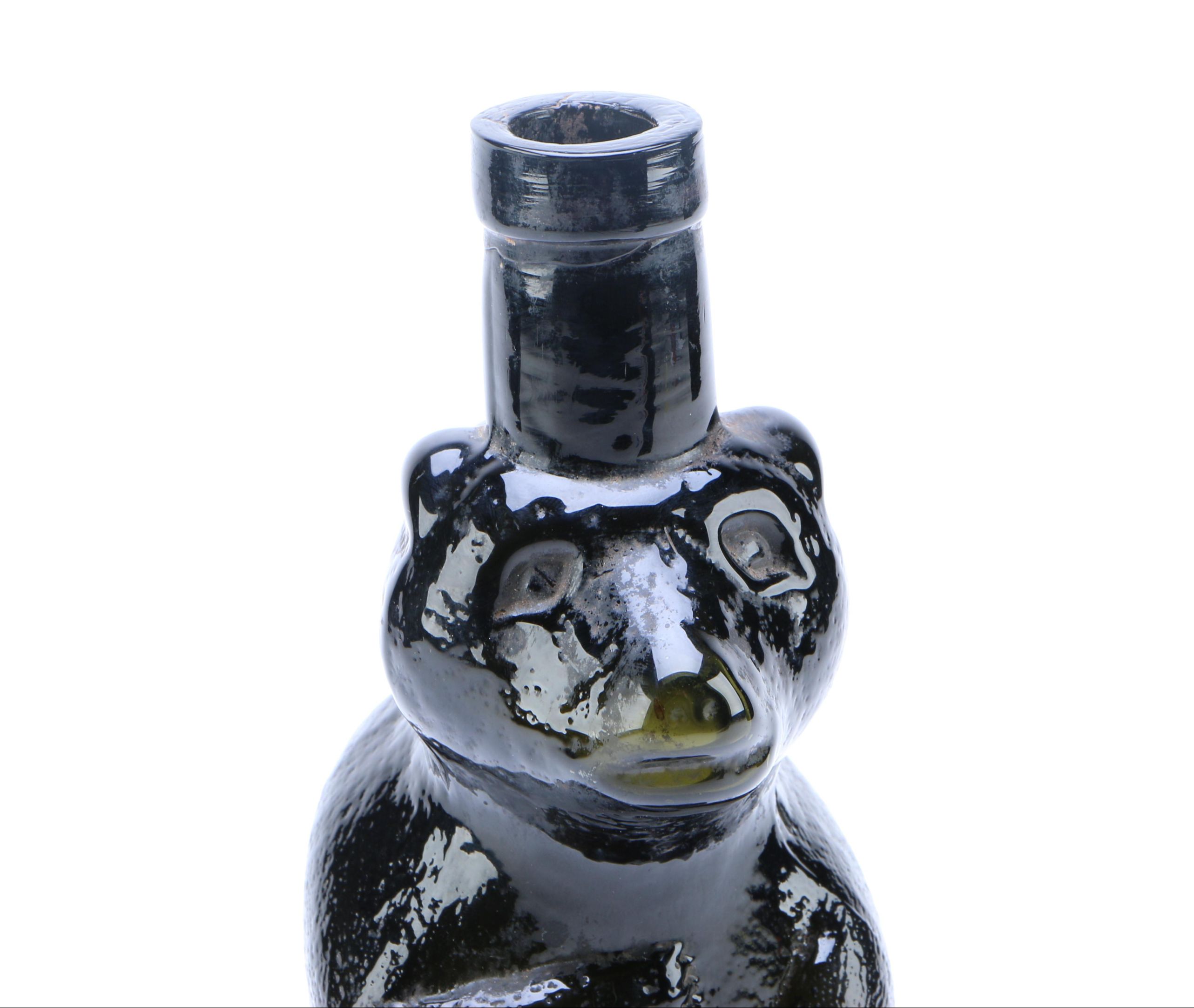 Smirnoff Black Bear Glass Bottle Circa 1930