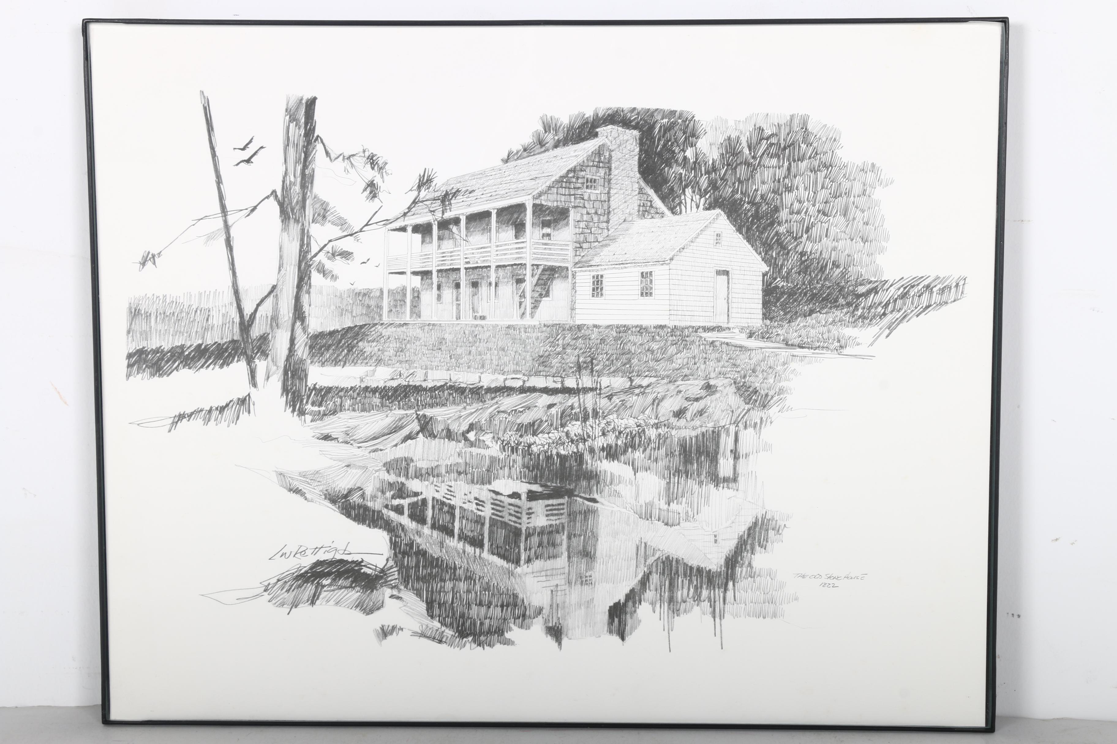 L.W. "Bill" Rettig Jr. Offset Lithographs of Historic Butler County, Pennsylvania