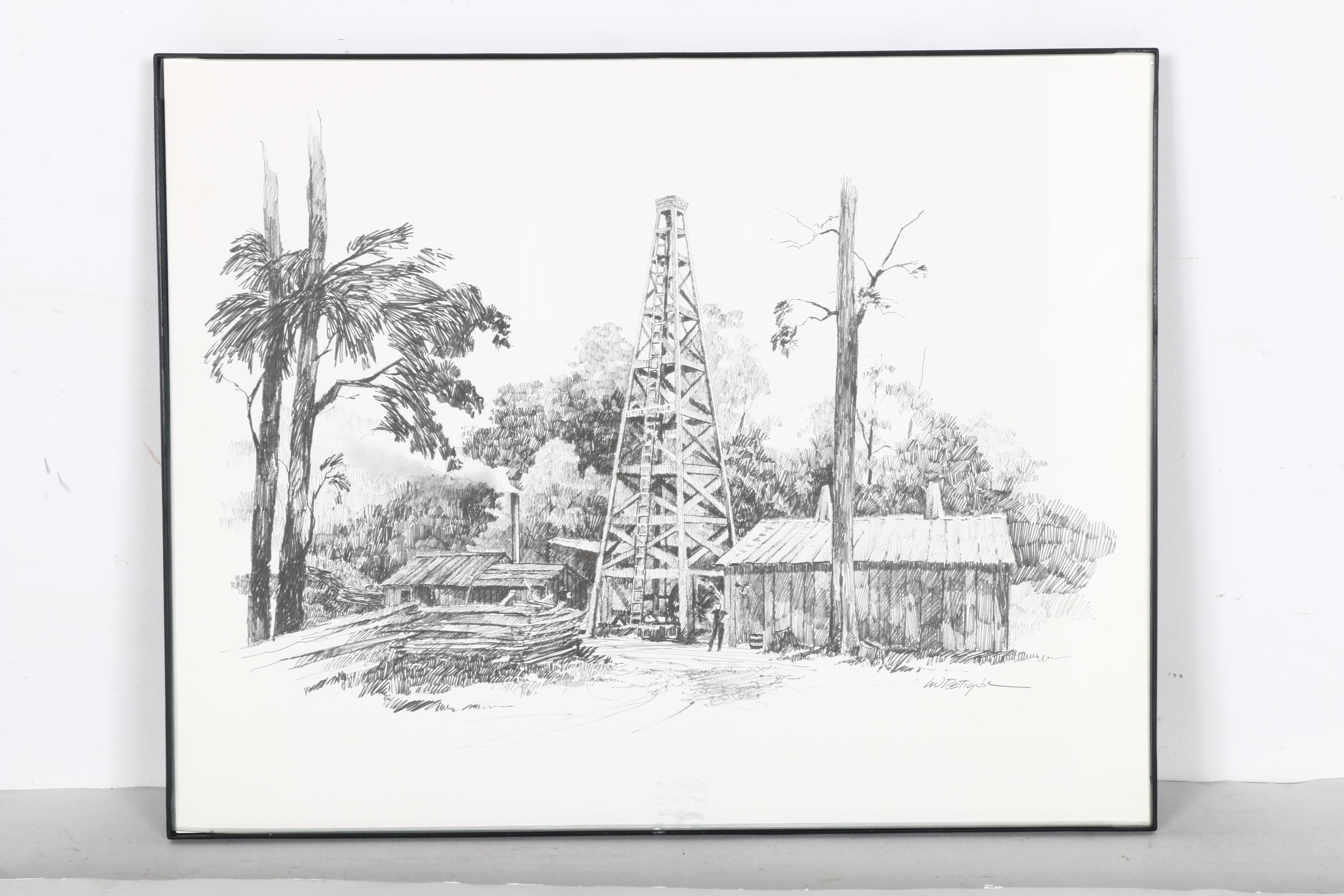 L.W. "Bill" Rettig Jr. Offset Lithographs of Historic Butler County, Pennsylvania