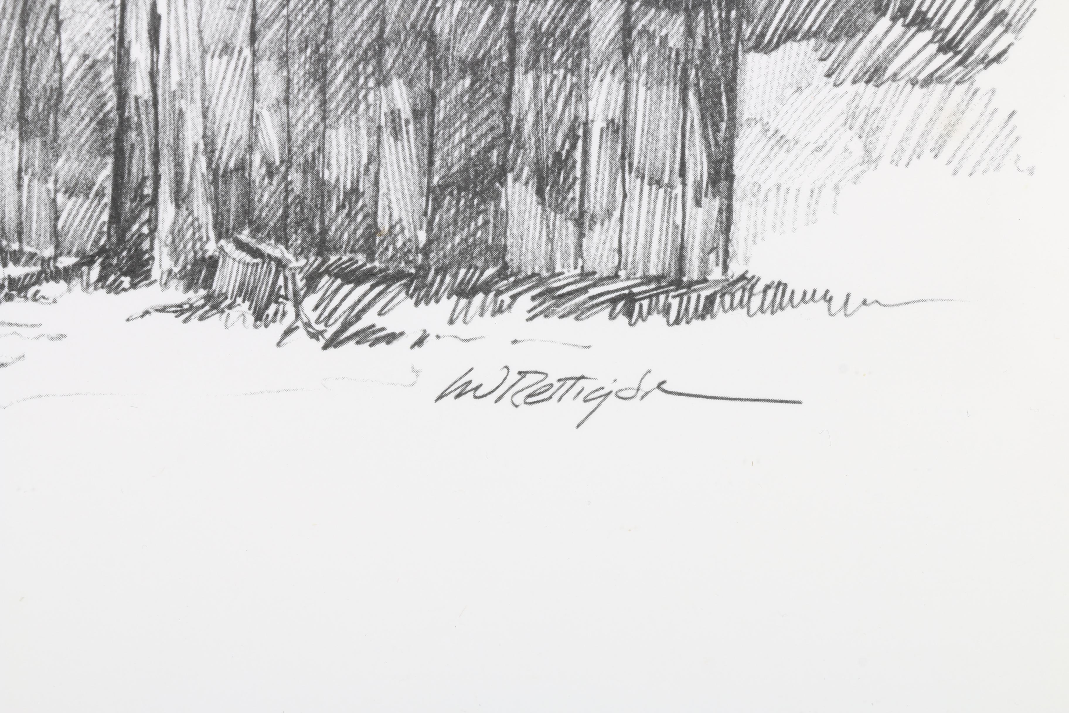 L.W. "Bill" Rettig Jr. Offset Lithographs of Historic Butler County, Pennsylvania