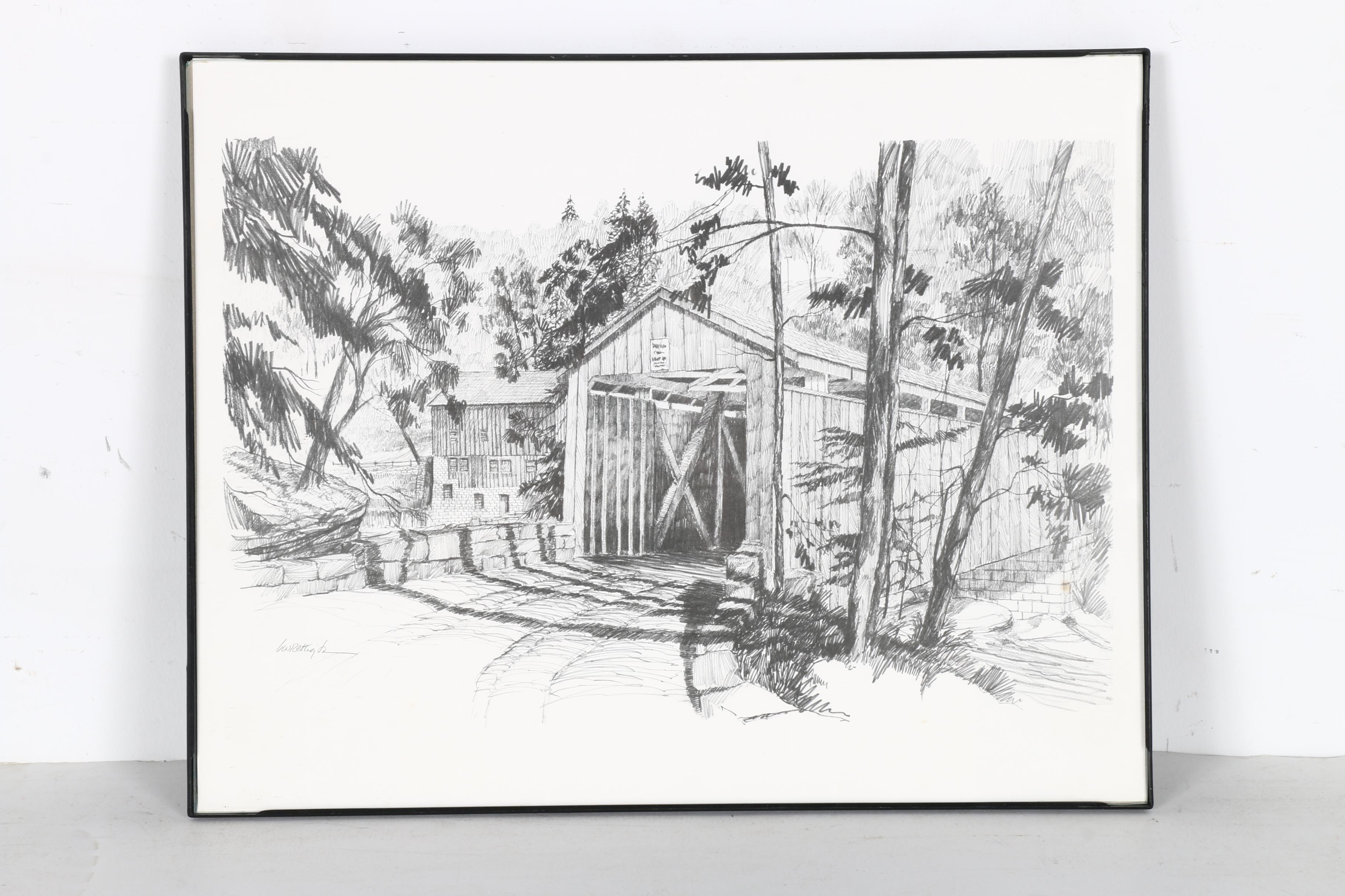 L.W. "Bill" Rettig Jr. Offset Lithographs of Historic Butler County, Pennsylvania