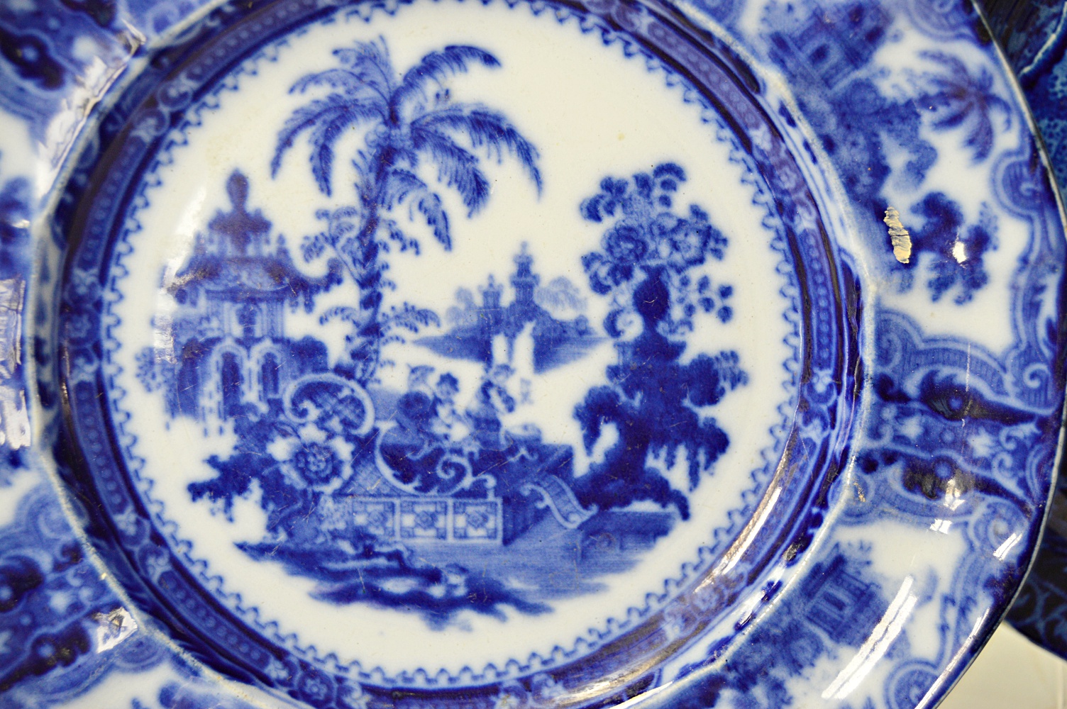 Early 19th Century English Staffordshire Transferware Plates