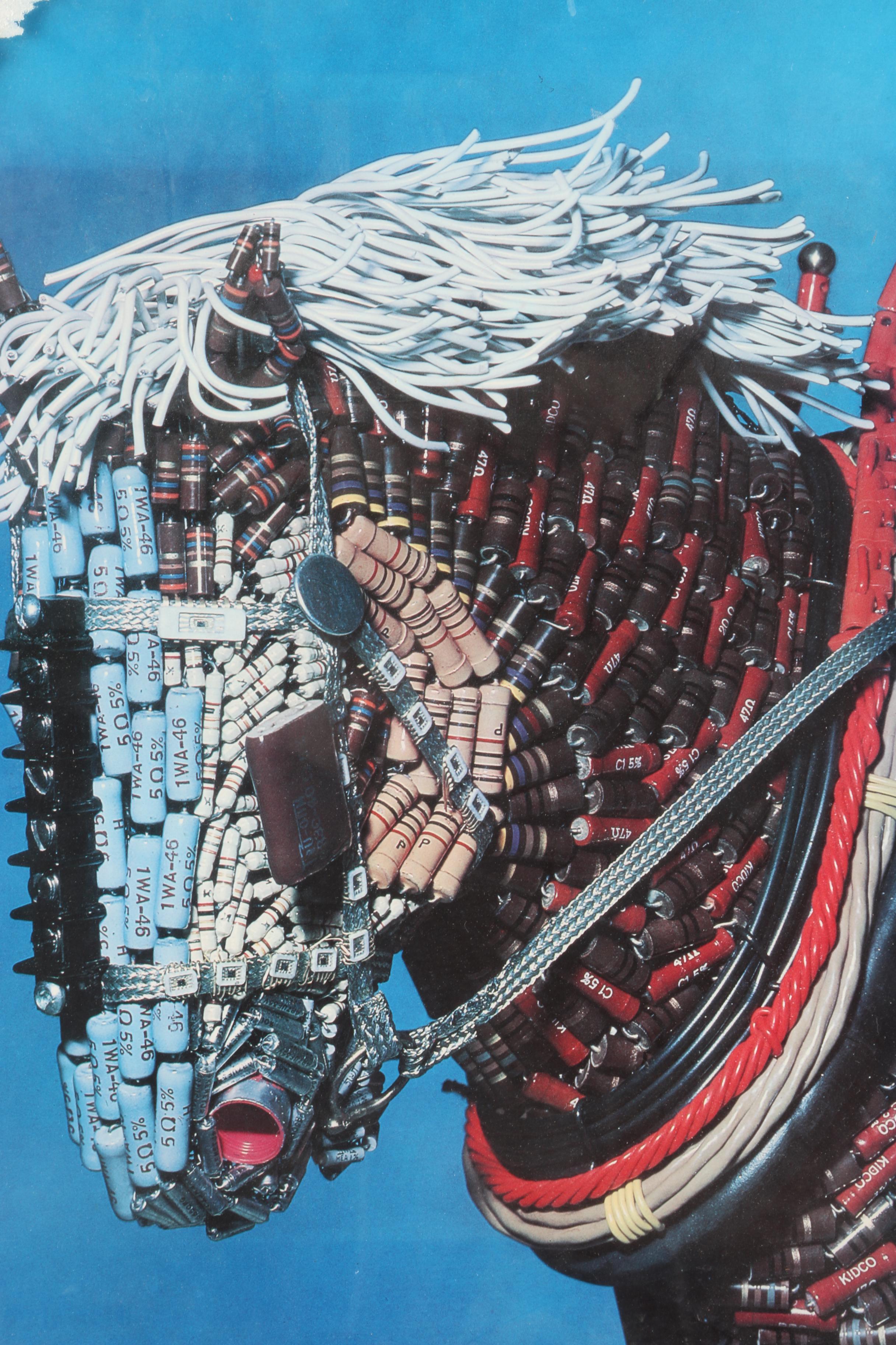 Vintage Honeywell Computers Framed Horse Advertisement