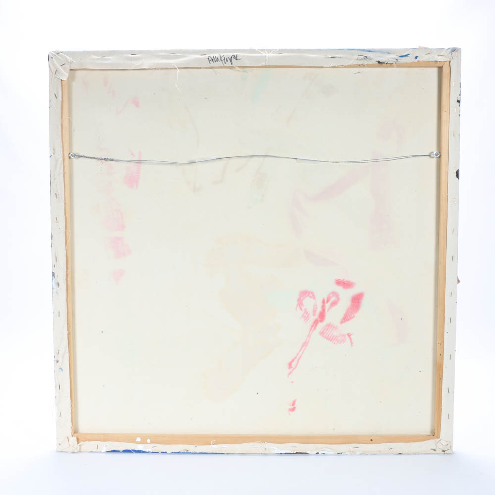 Robbie Kemper Original Mixed Media Acrylic on Canvas "Drip Ties"