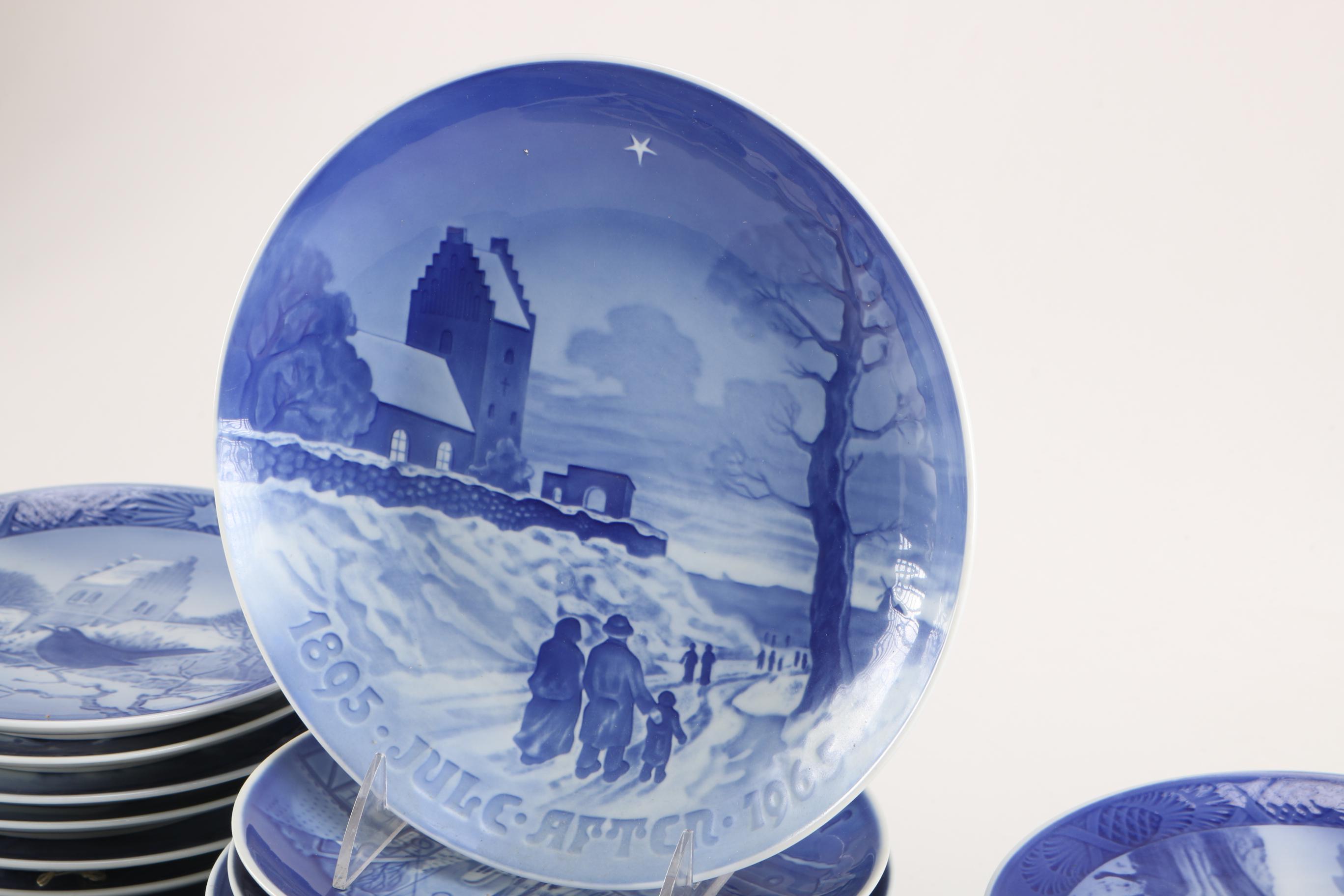 Danish Porcelain Decorative Holiday Plates Collection