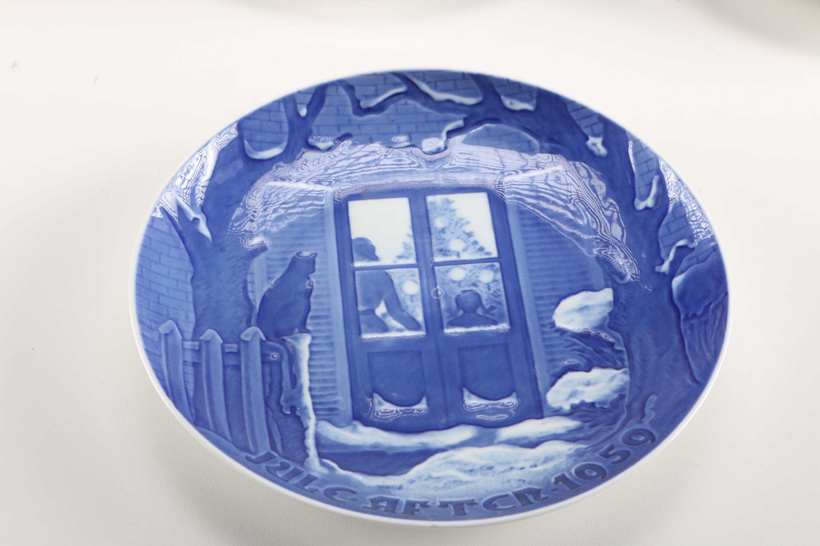 Danish Porcelain Decorative Holiday Plates Collection