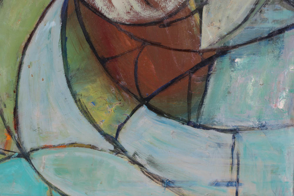 Ruth Signed Original Abstract Oil on Board