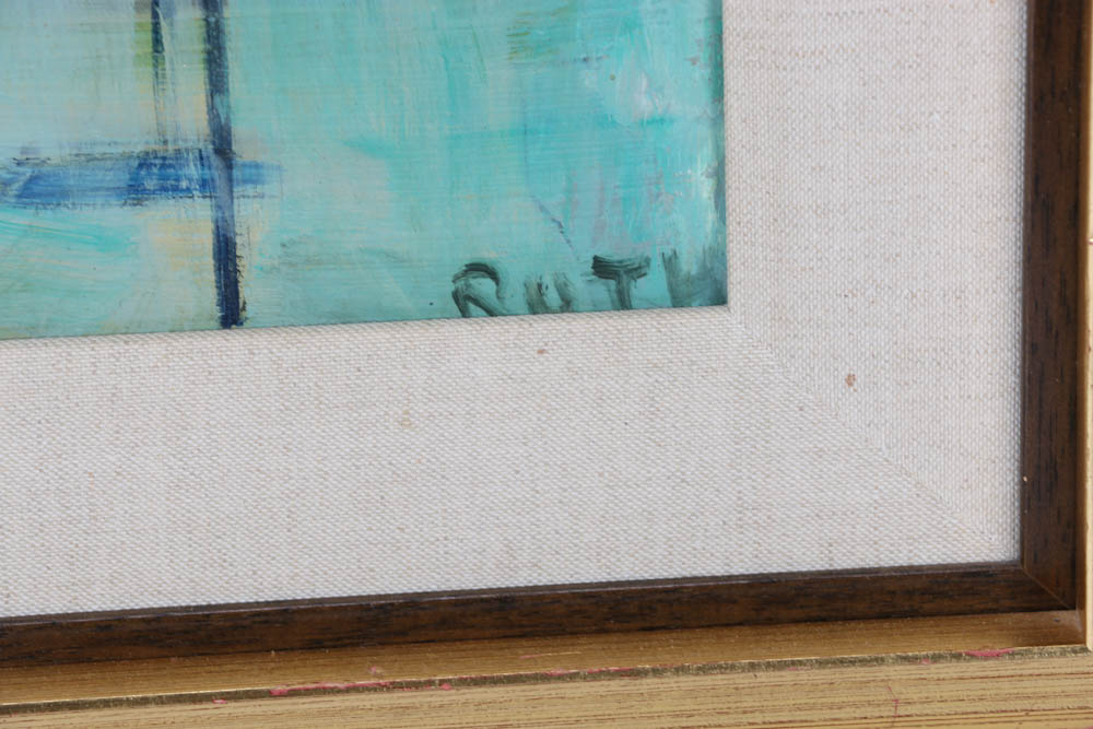 Ruth Signed Original Abstract Oil on Board