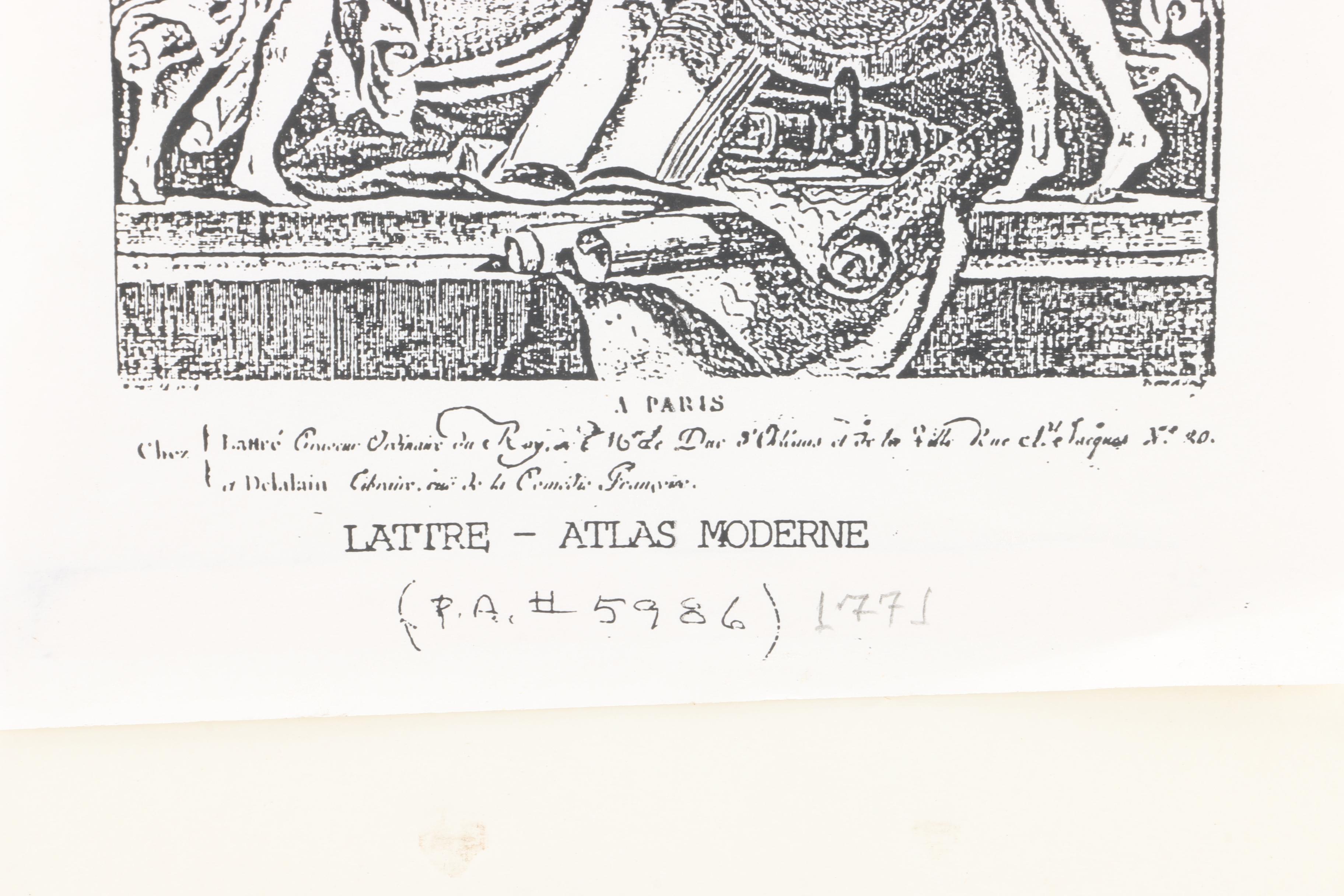 "Carte Du Gouvernement De Bretagne" Hand-Colored Map