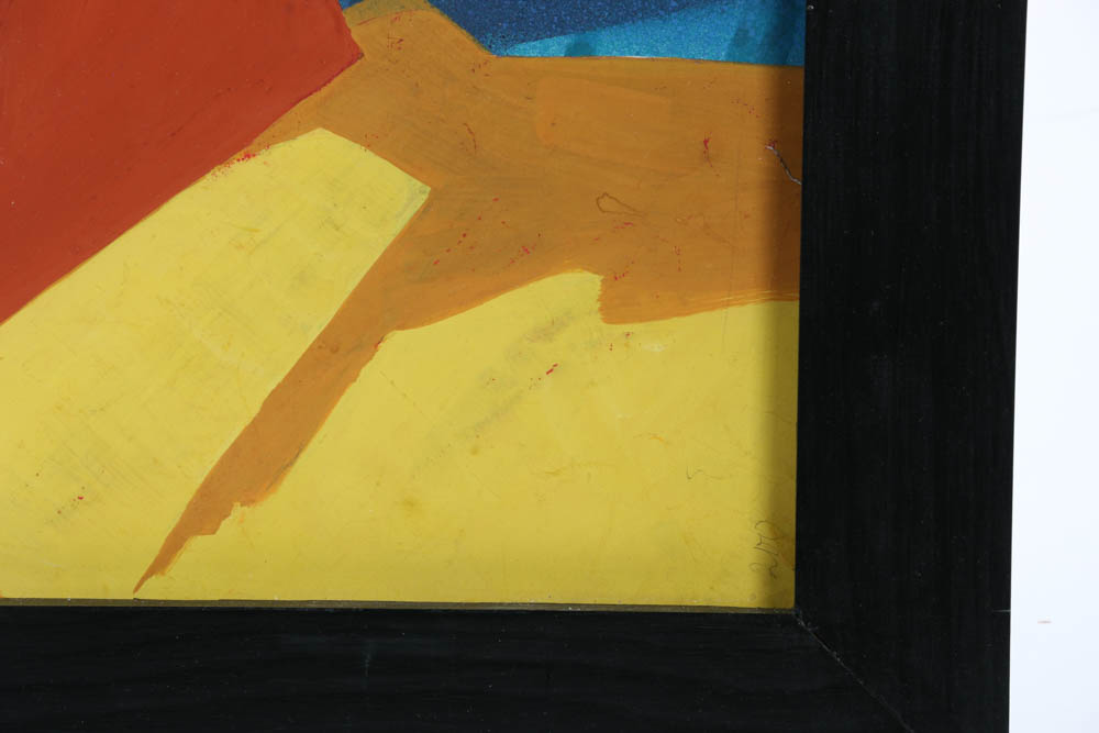 Timofey Andreevich Lyashchuk Original Mixed Media Prototype for 1960s Soviet Motivational Propaganda Poster