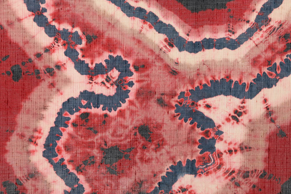 Ed and Betsy Dienes Tie-Dyed Silk "Open to the Mystery"