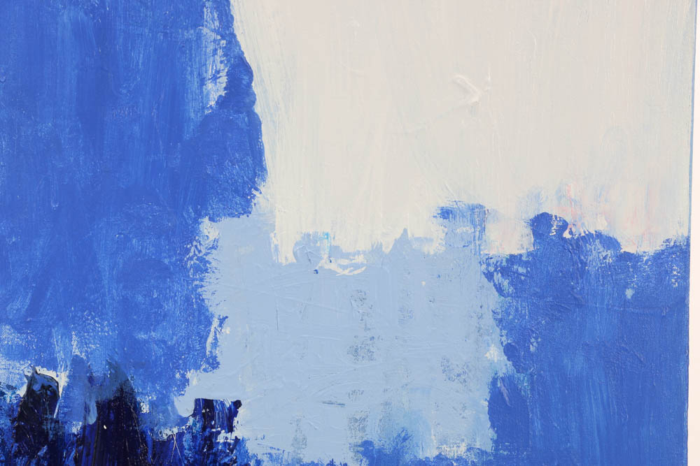 Robbie Kemper Original Acrylic on Canvas "Cobalt Blues with Blues"