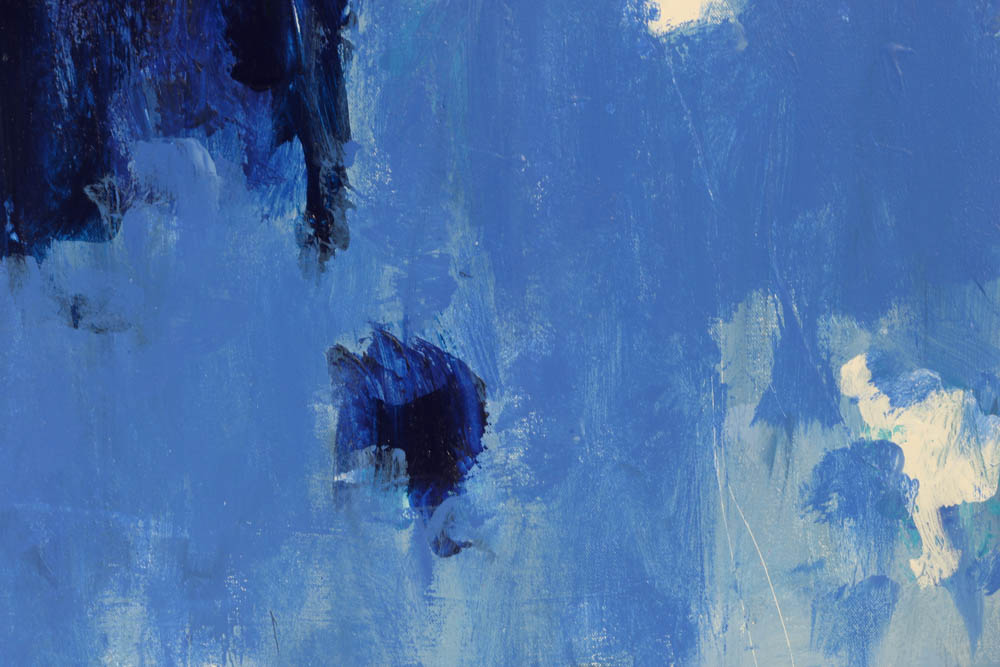 Robbie Kemper Original Acrylic on Canvas "Cobalt Blues with Blues"