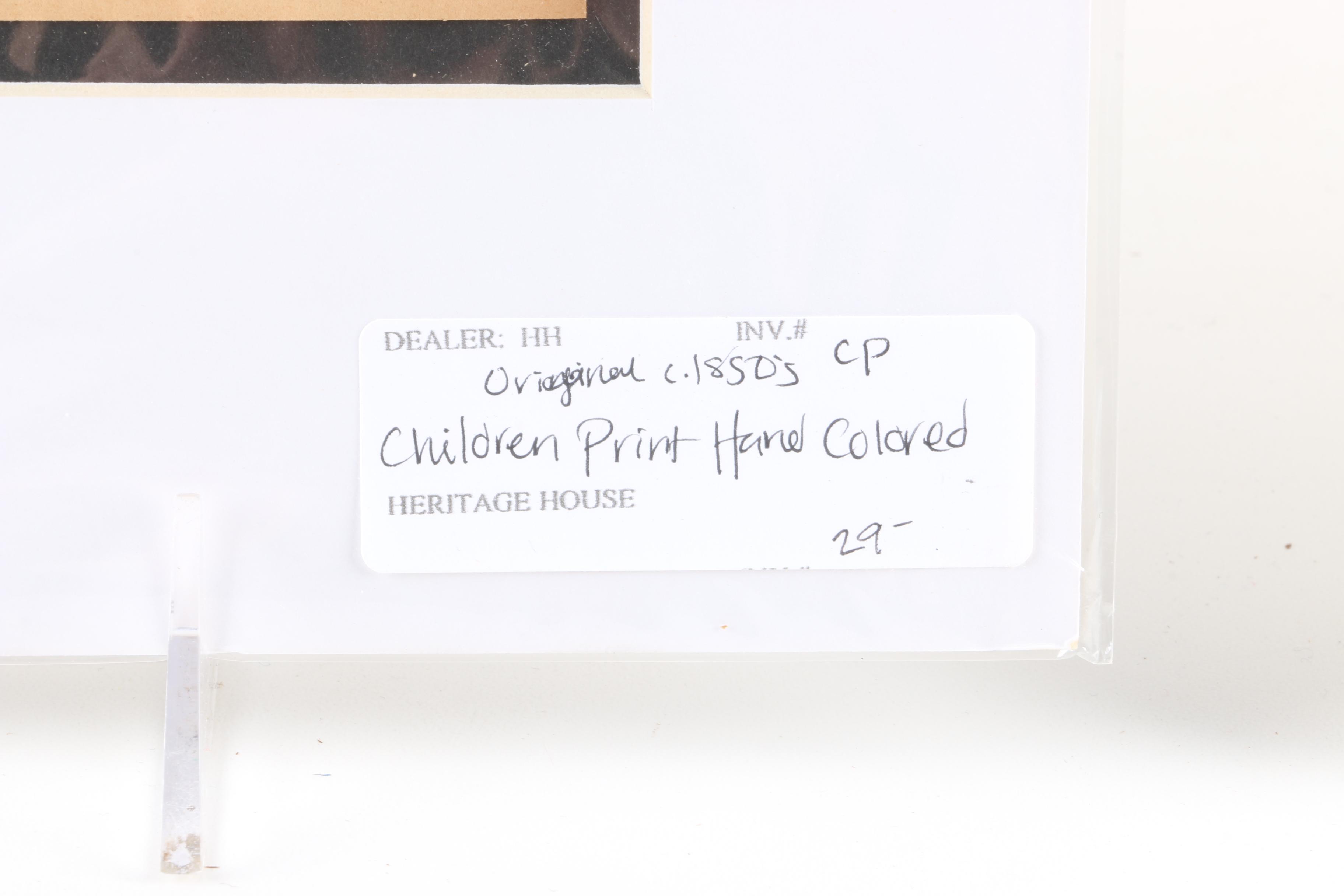 Collection of Mid-19th Century Hand-Colored Prints