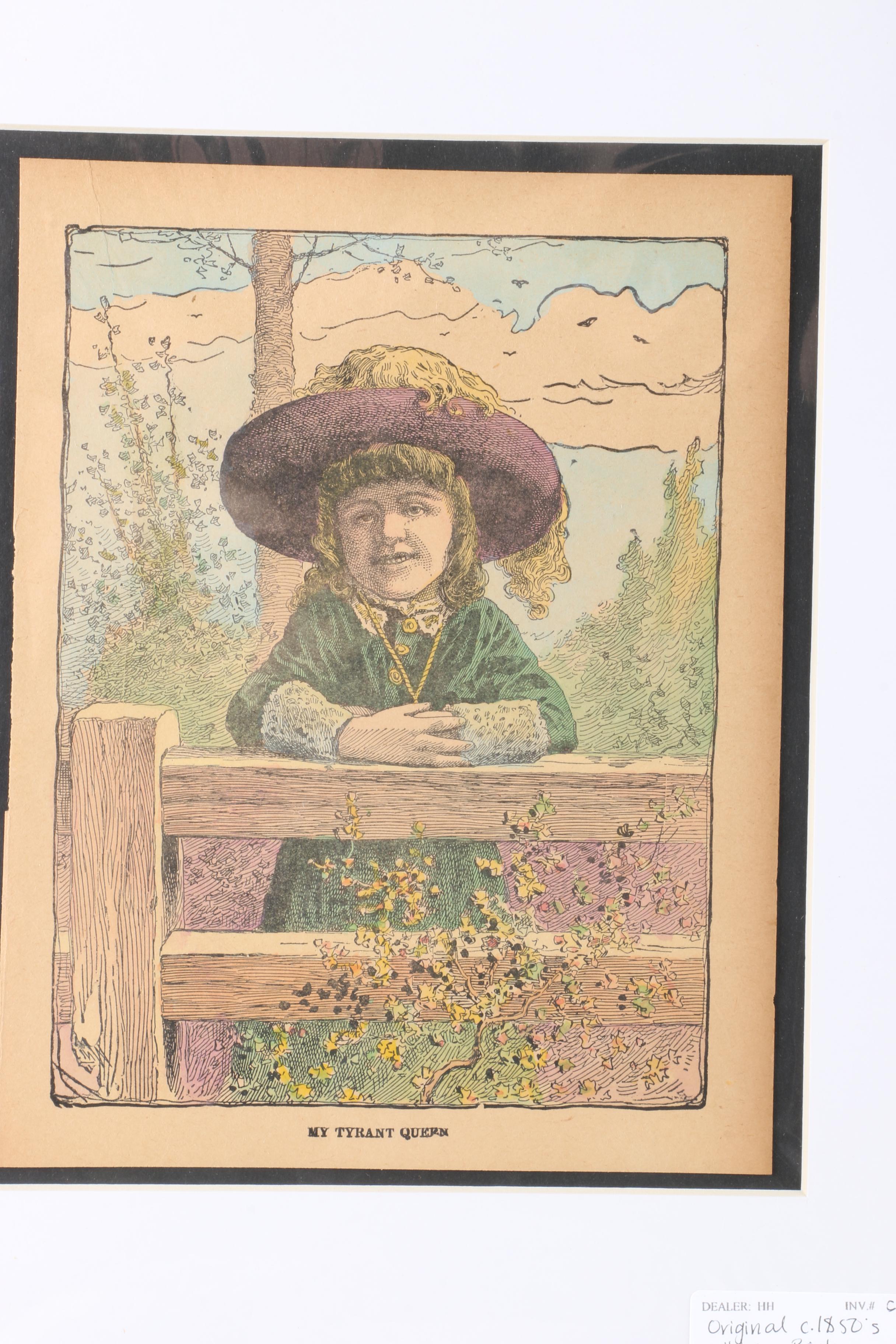 Collection of Mid-19th Century Hand-Colored Prints