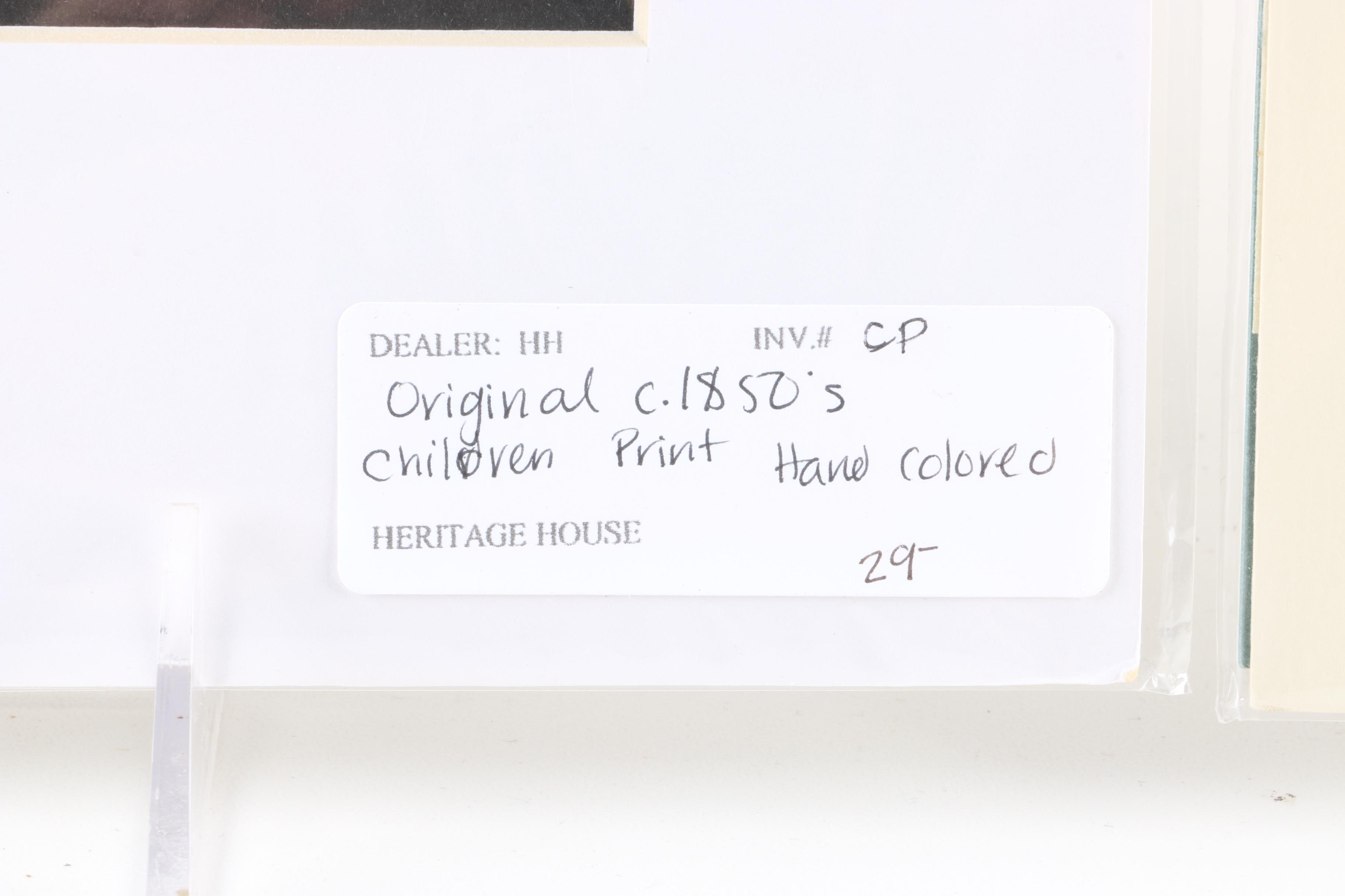 Collection of Mid-19th Century Hand-Colored Prints