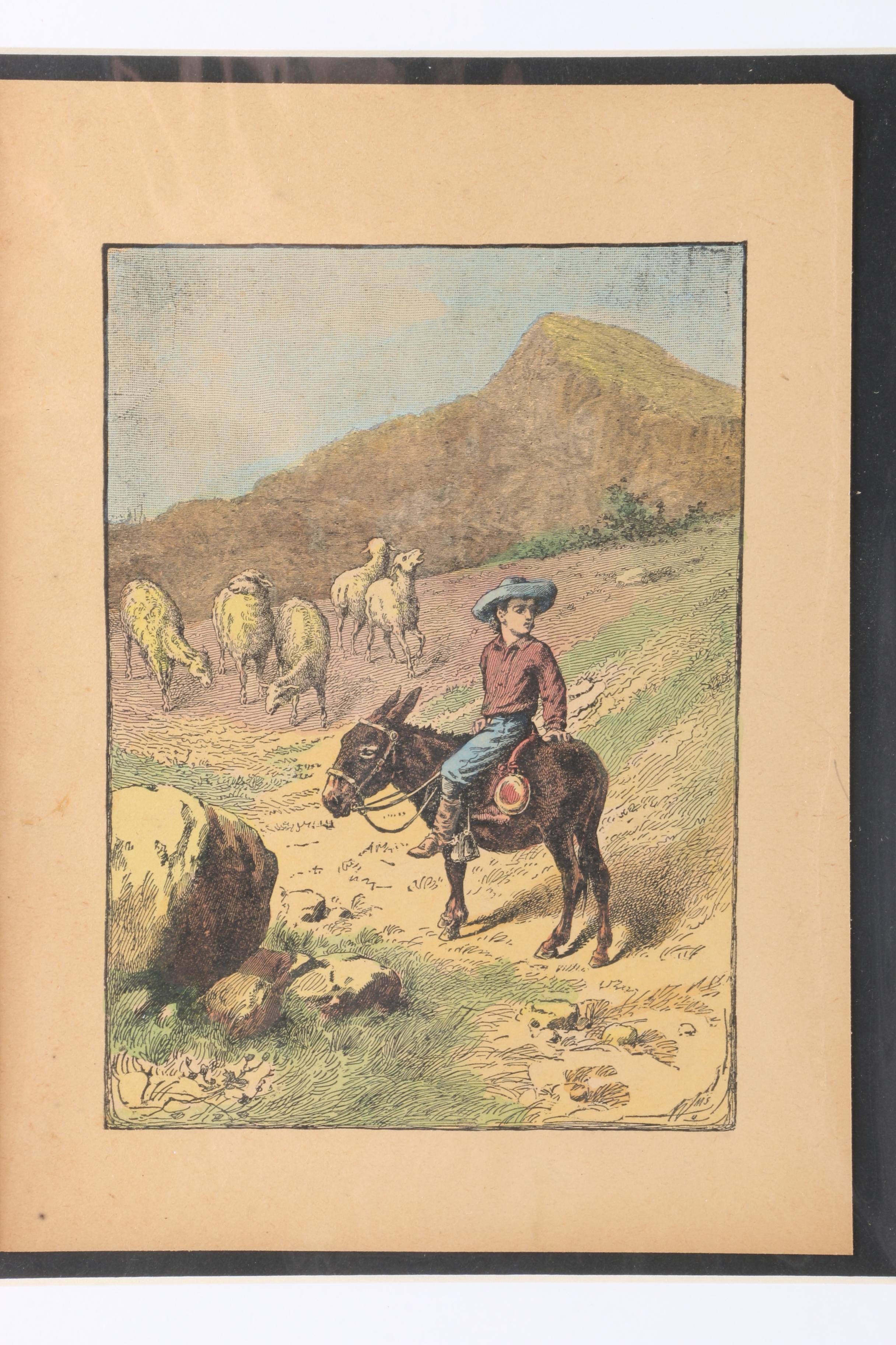 Collection of Mid-19th Century Hand-Colored Prints