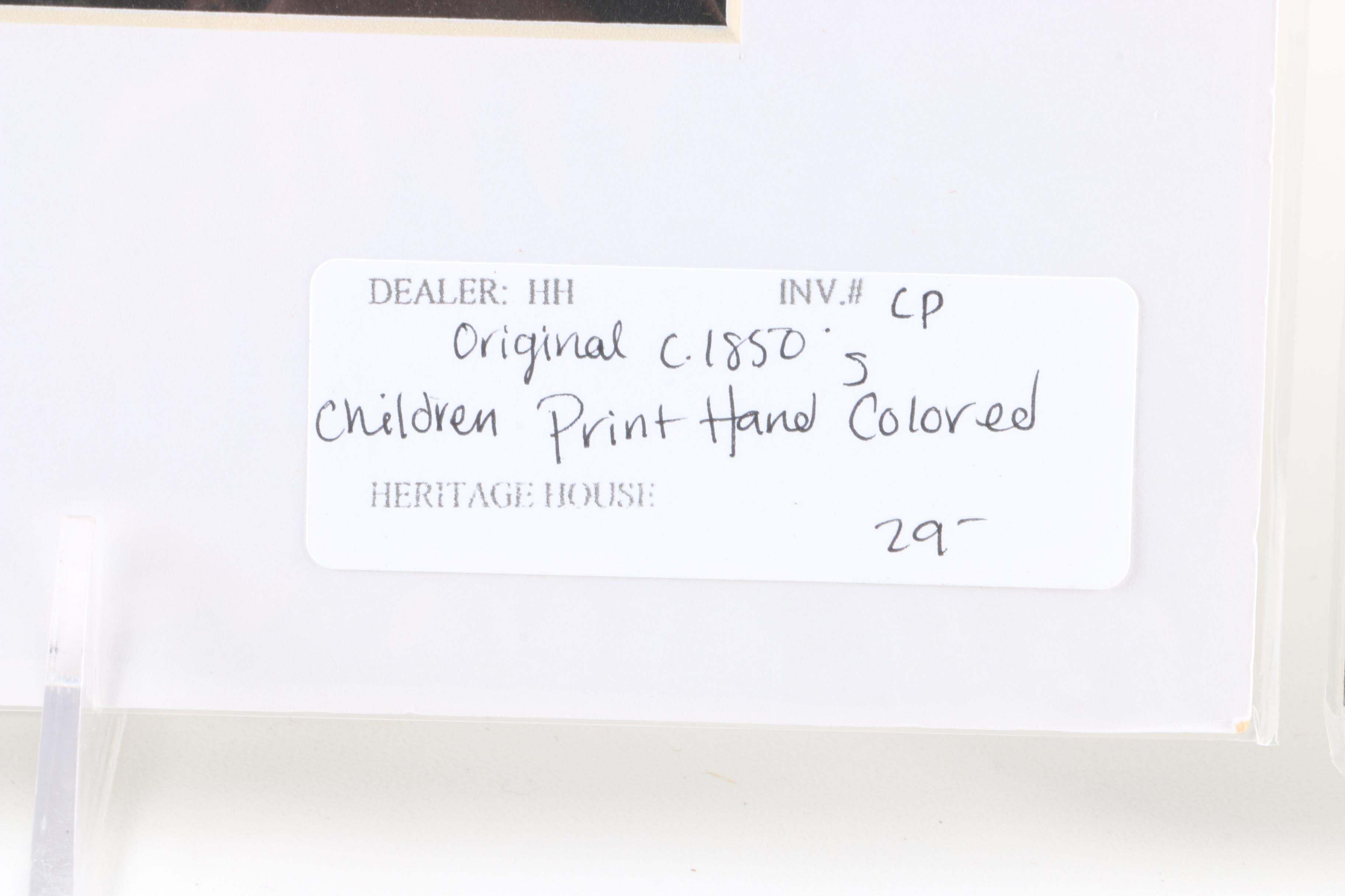 Collection of Mid-19th Century Hand-Colored Prints