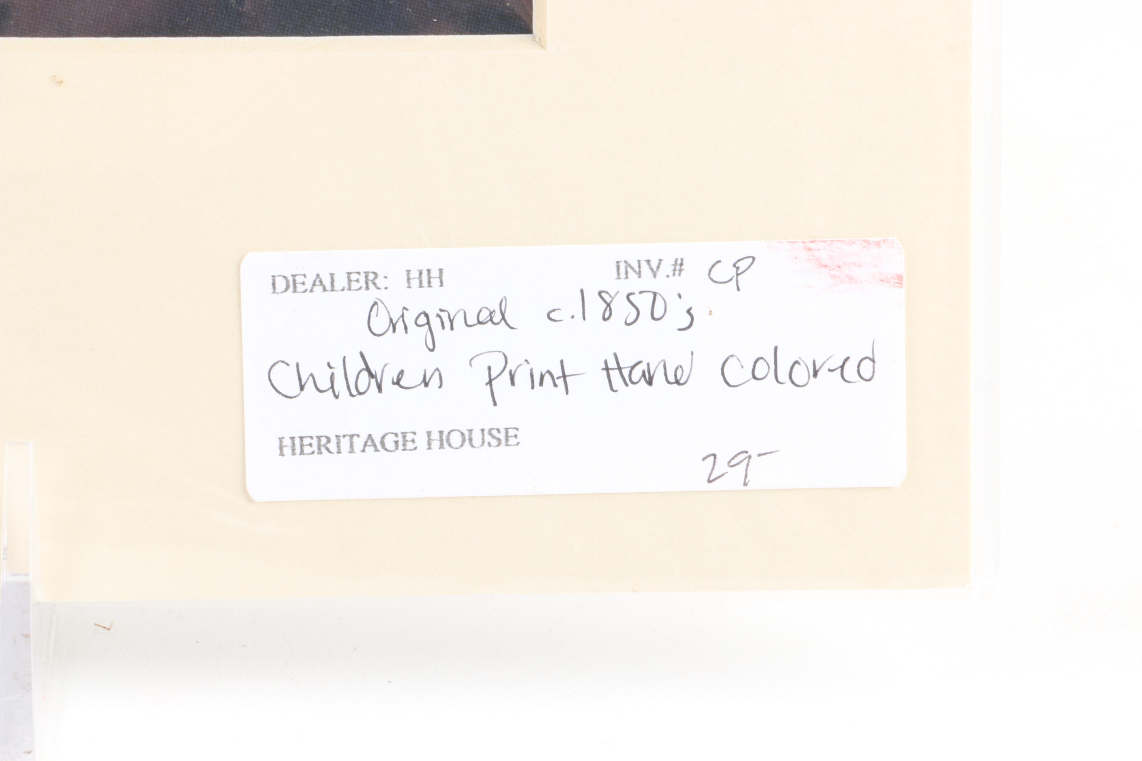 Collection of Mid-19th Century Hand-Colored Prints