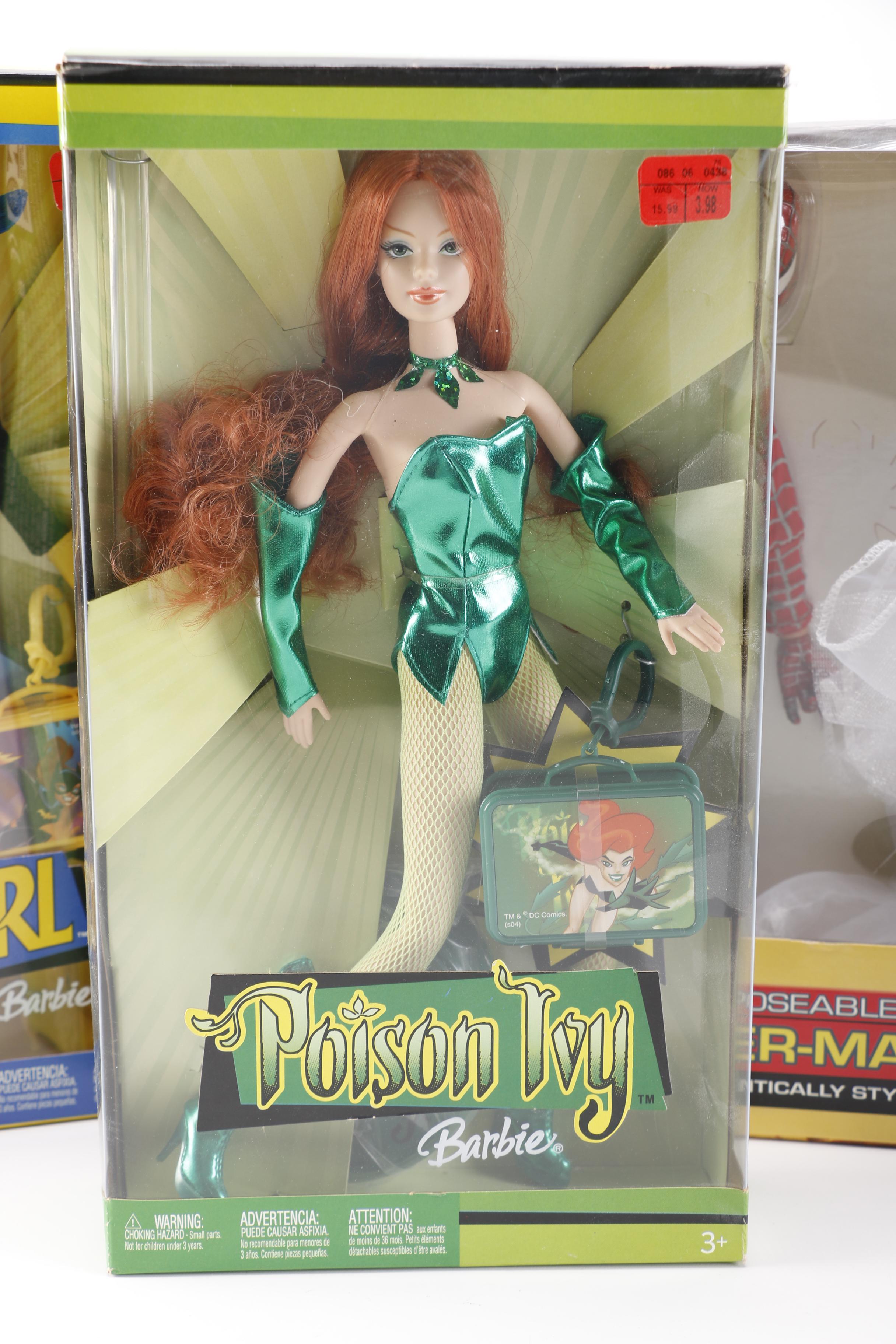 Barbie and Spider-Man Dolls