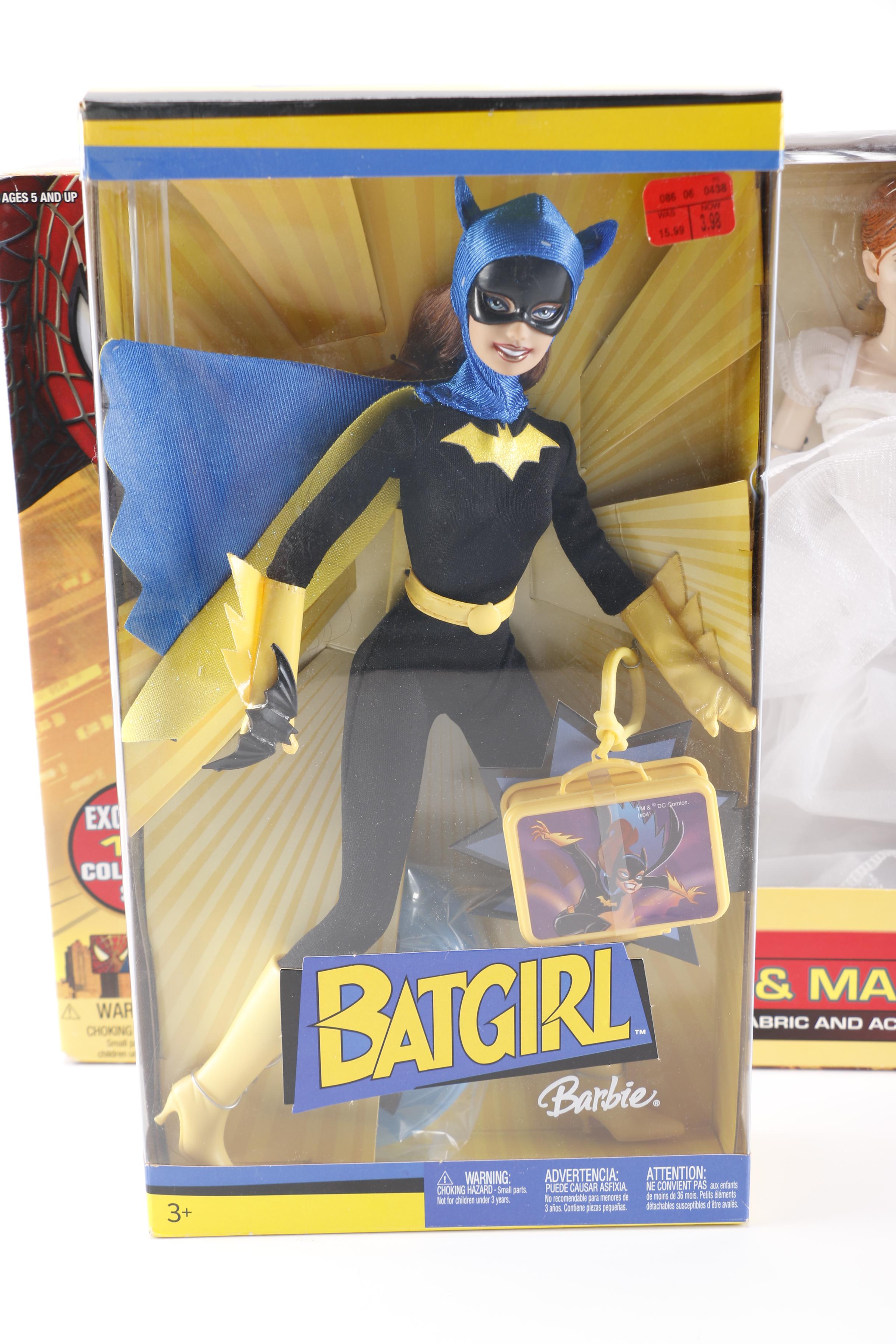 Barbie and Spider-Man Dolls