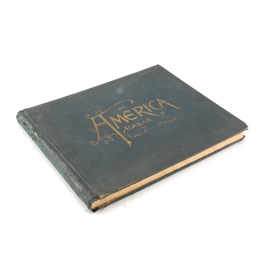 1894 Signed Edition of "America From Alaska to the Gulf of Mexico"