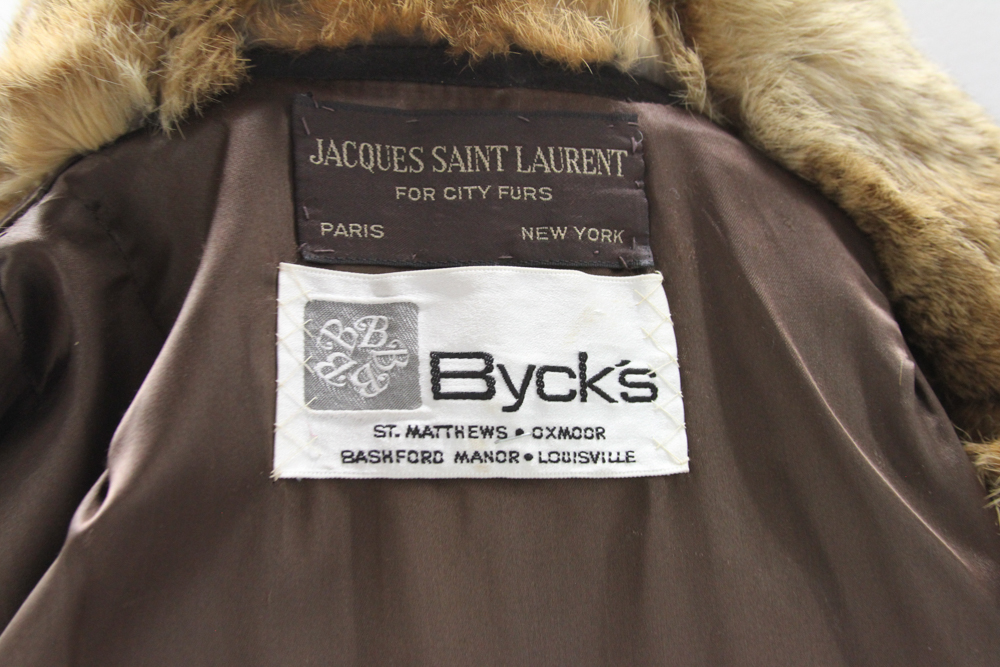 Jacques Saint Laurent Fur Coat