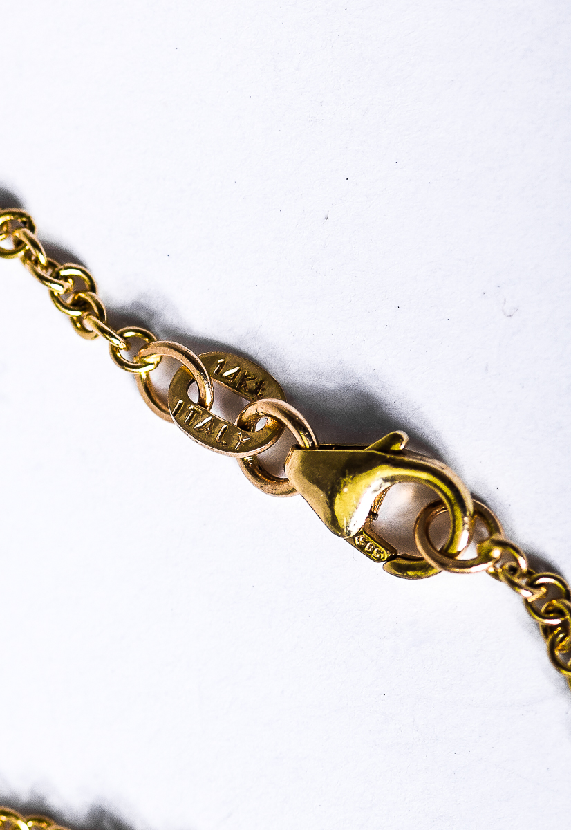 14K Yellow Gold and 2.91 CTW Diamond Bypass Pendant Necklace