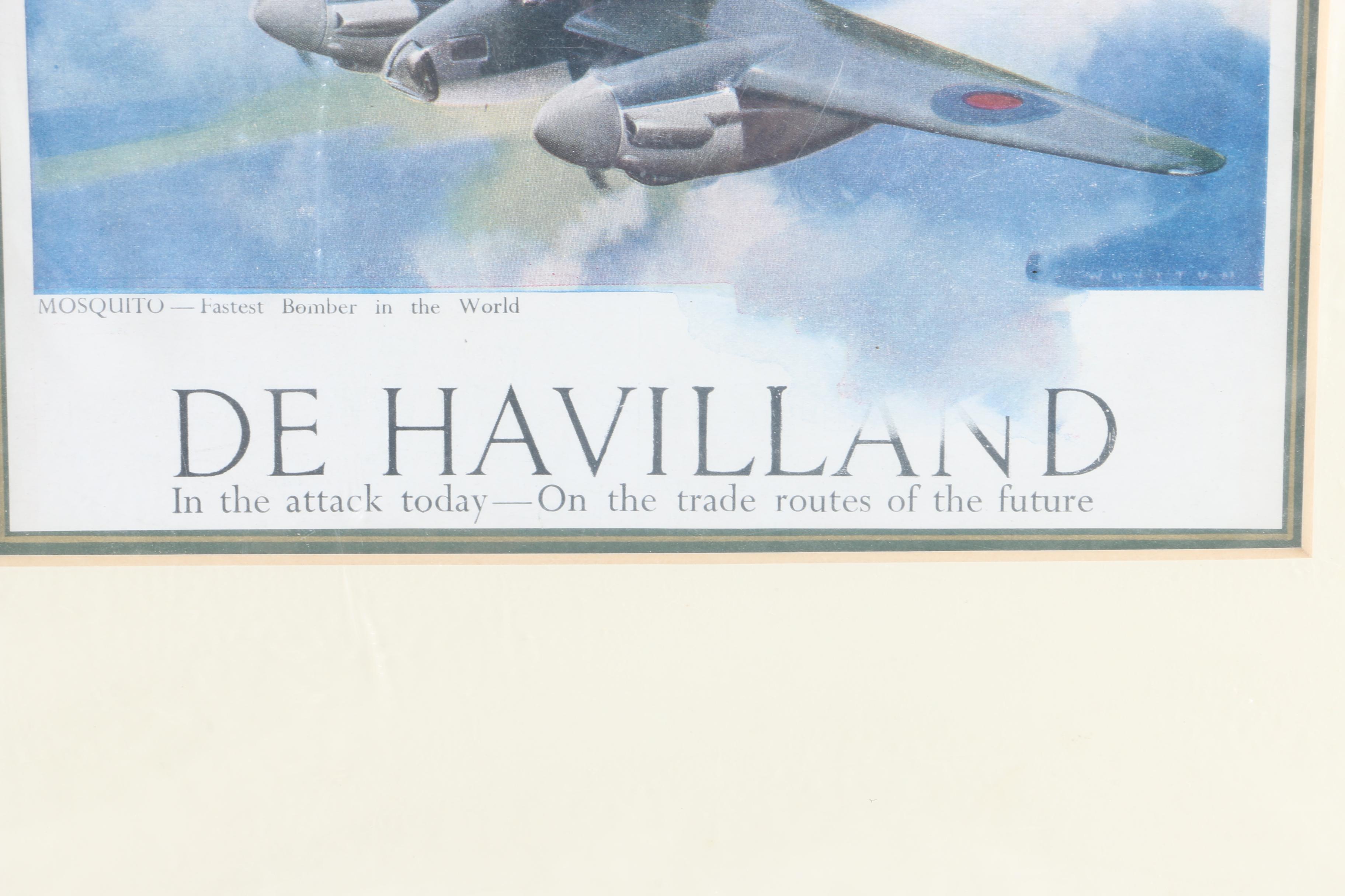 Collection of Mid-20th Century Aviation Advertisements