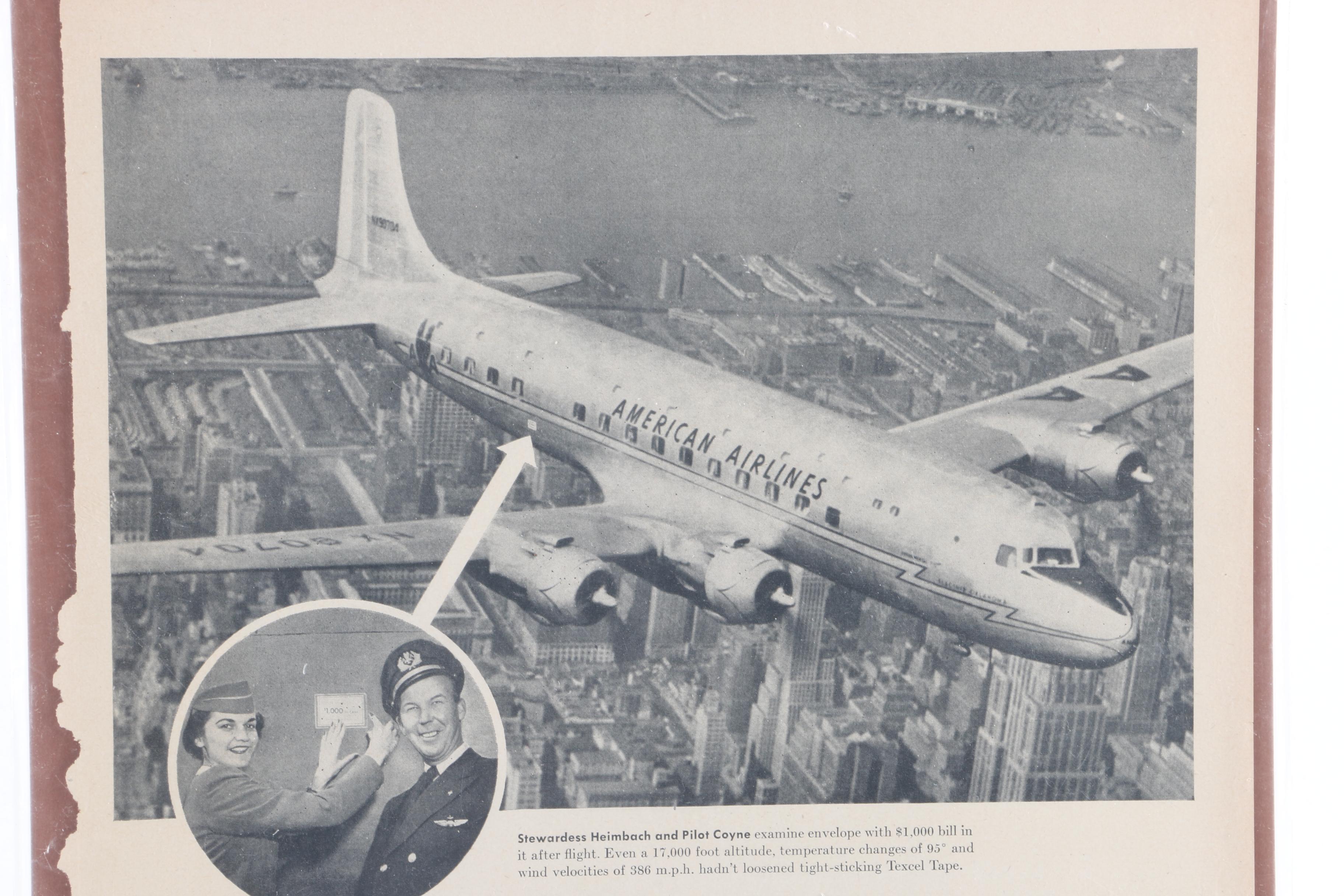 Collection of Mid-20th Century Aviation Advertisements