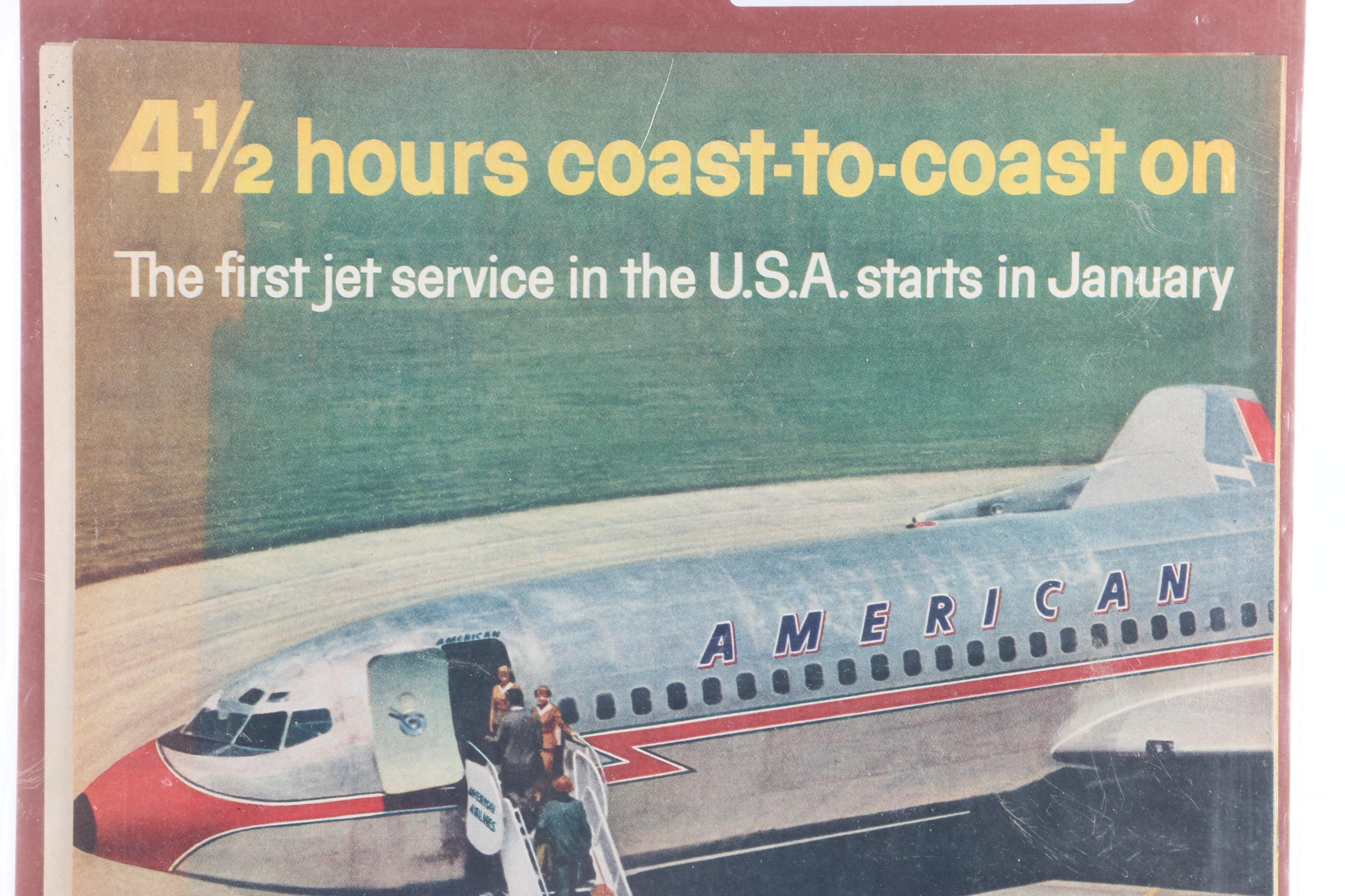 Collection of Mid-20th Century Aviation Advertisements