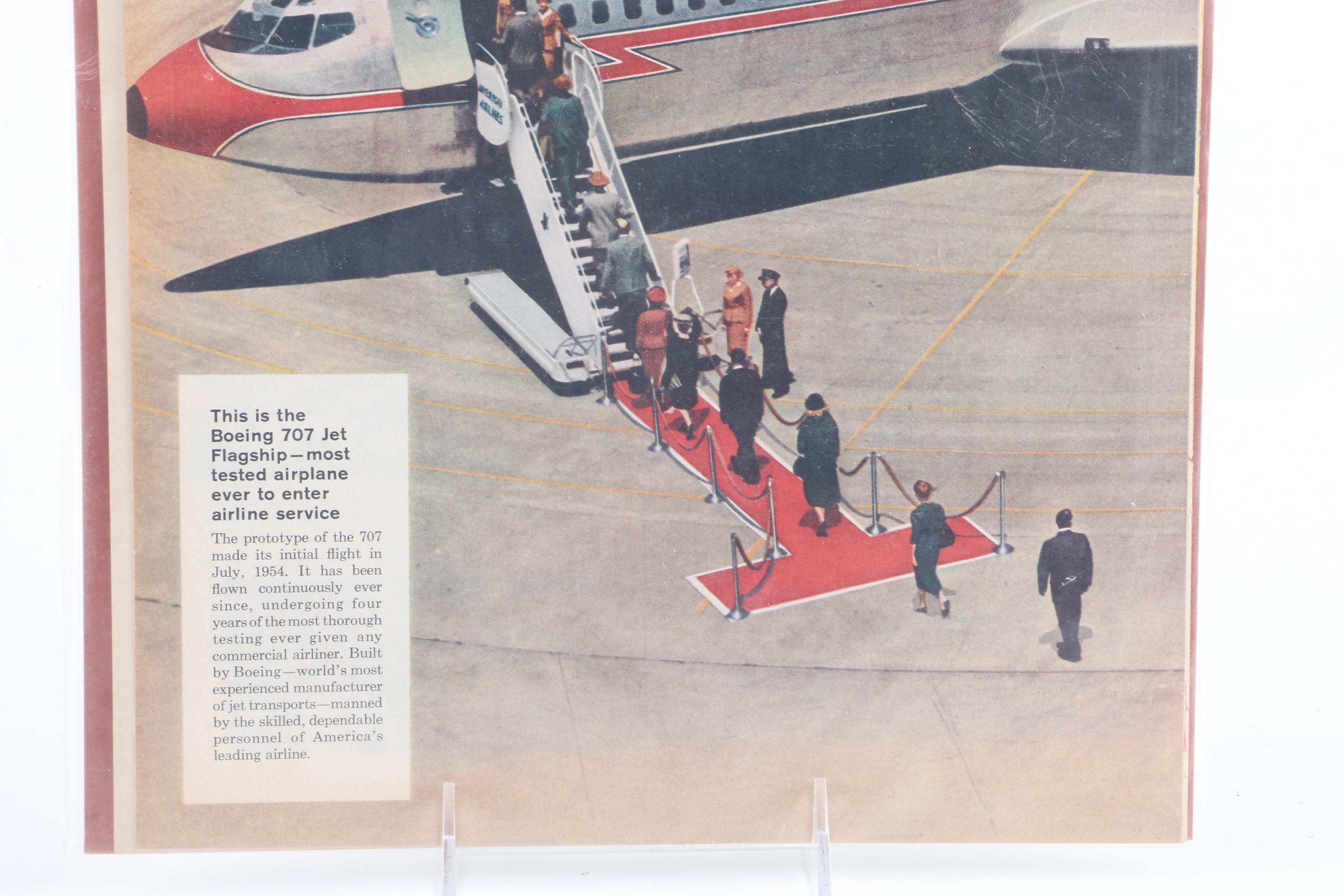 Collection of Mid-20th Century Aviation Advertisements