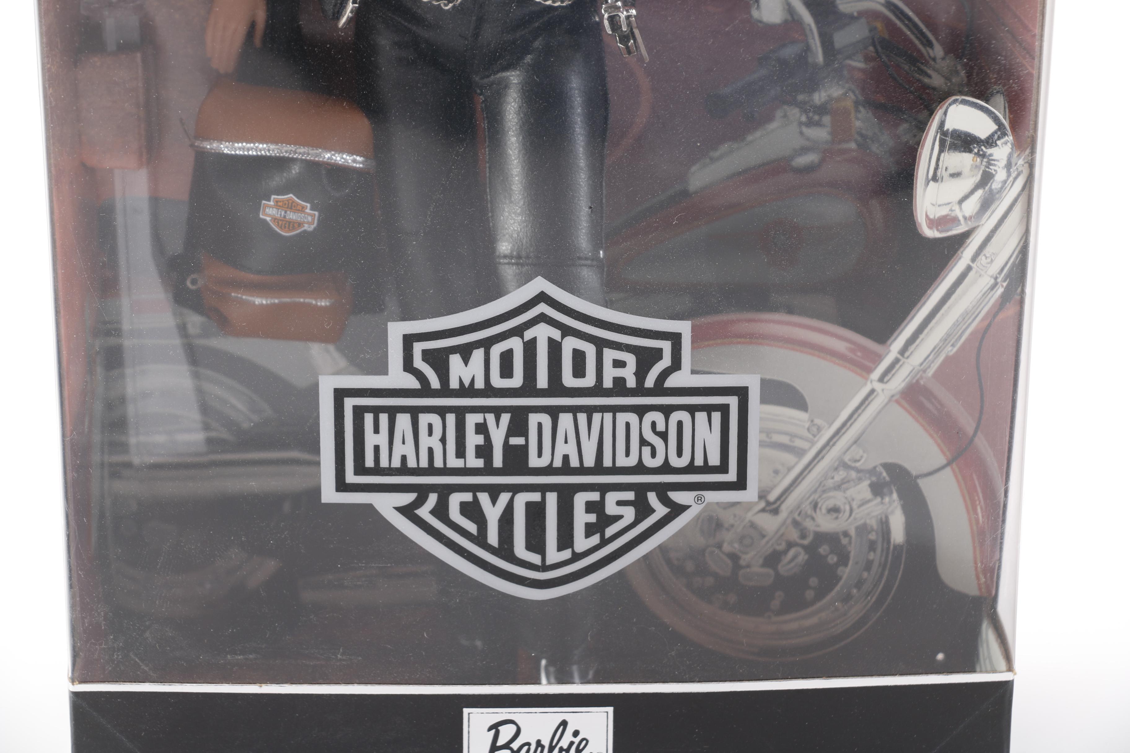 1999 Mattel Harley-Davidson Barbie Dolls and Motorcycle