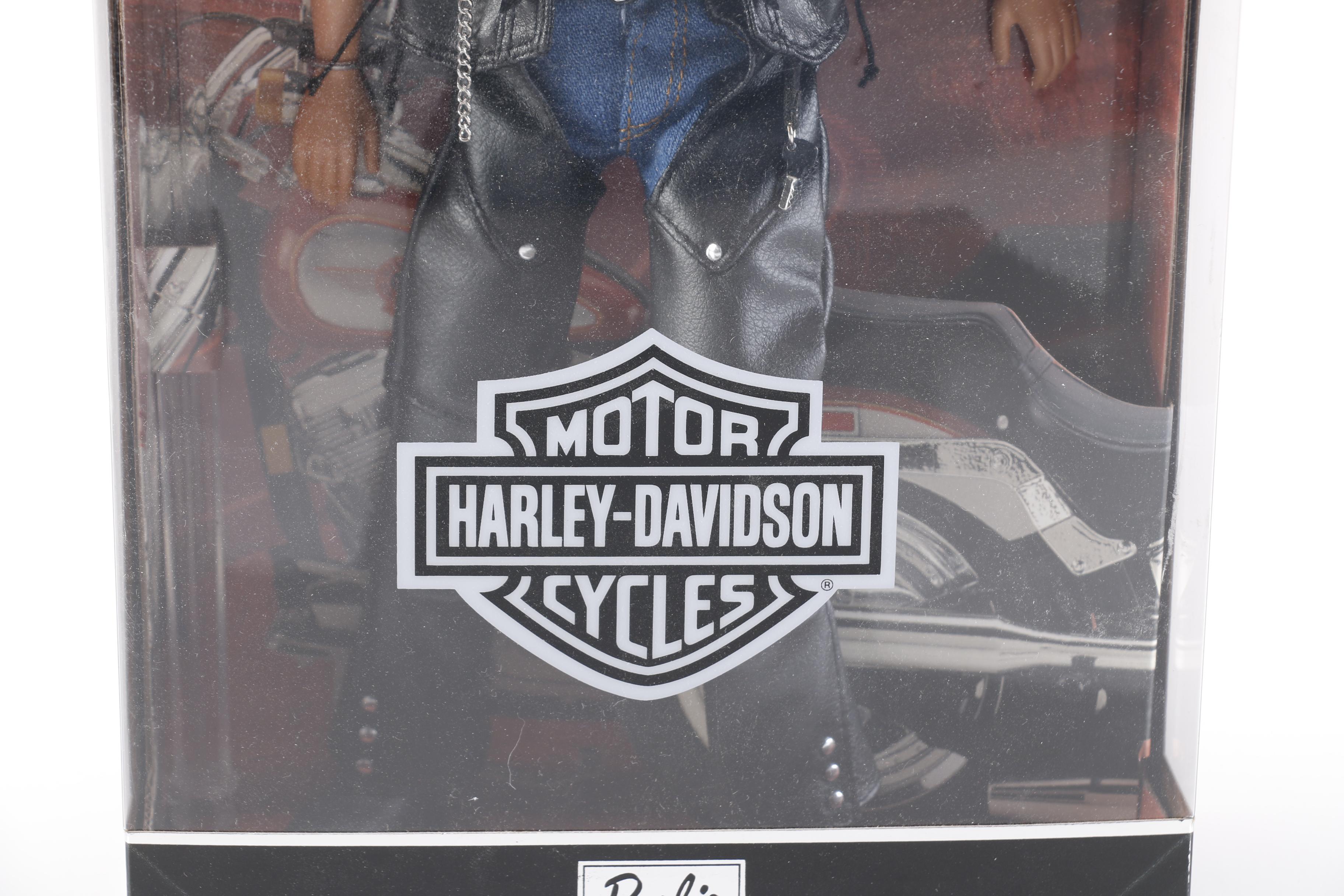1999 Mattel Harley-Davidson Barbie Dolls and Motorcycle