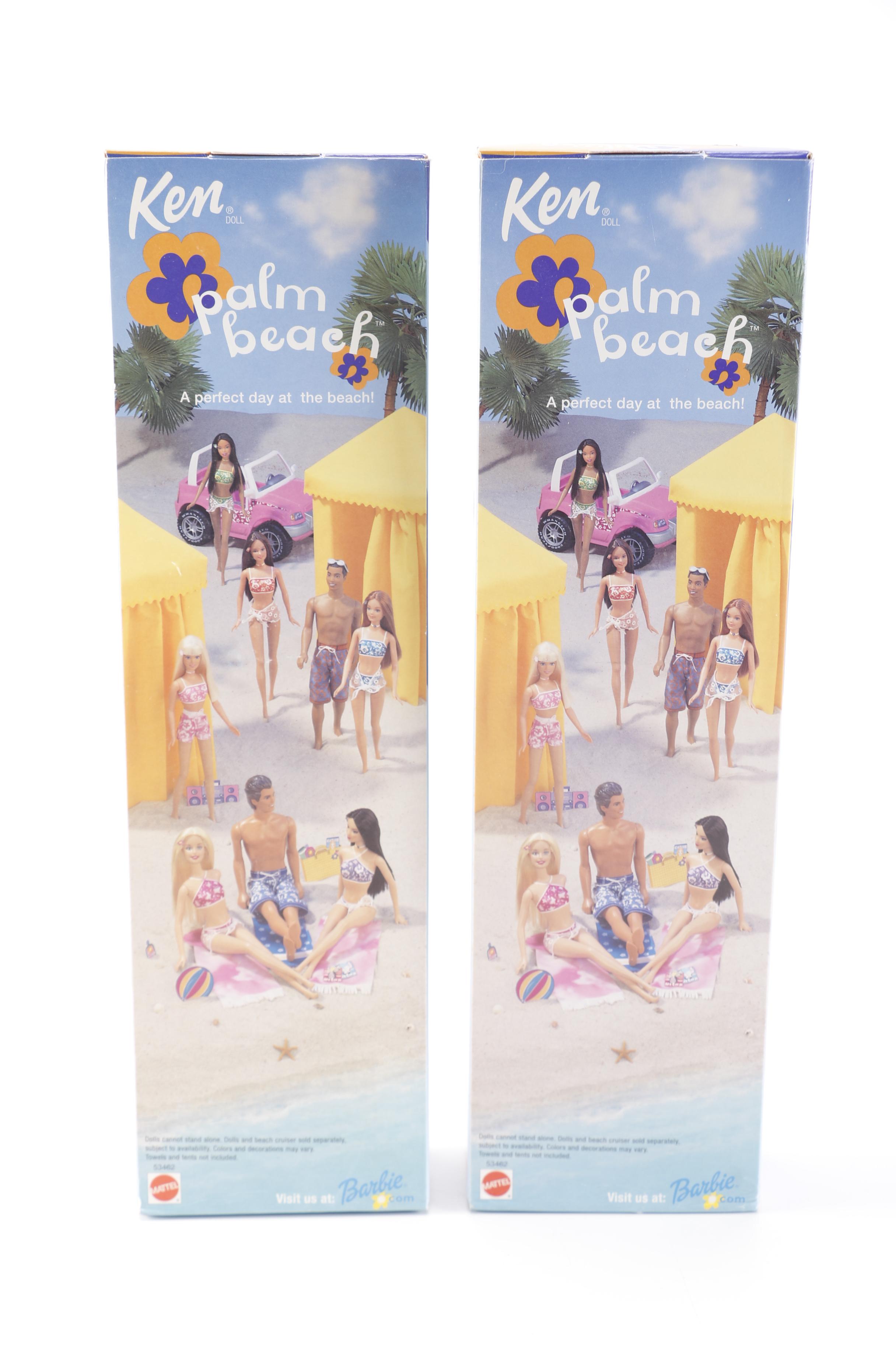 Mattel "Bathing Suit Barbie" and "Palm Beach Ken" Dolls
