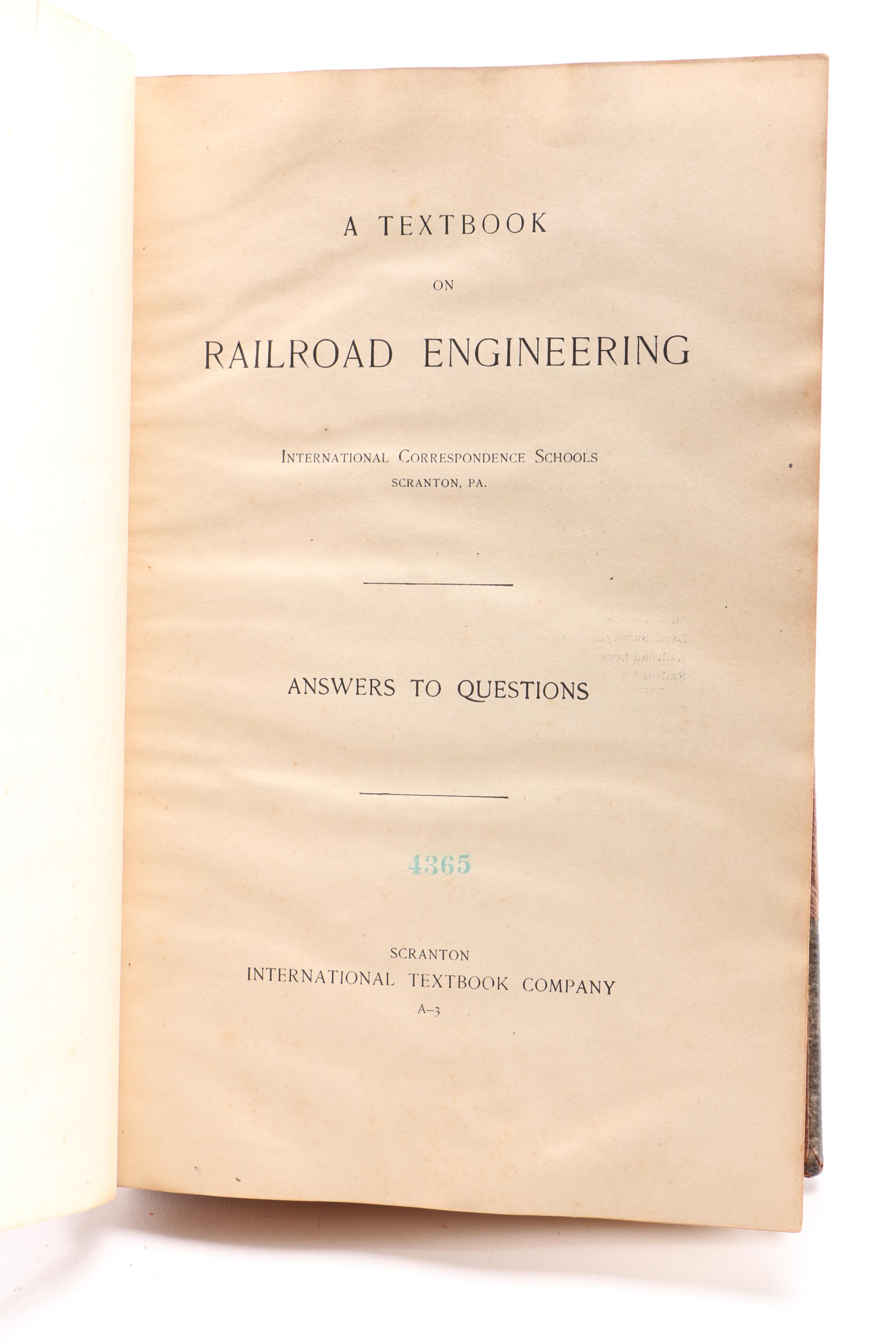 1868–1919 Engineering and Railroad Books Including "The Ways of the Hobo"