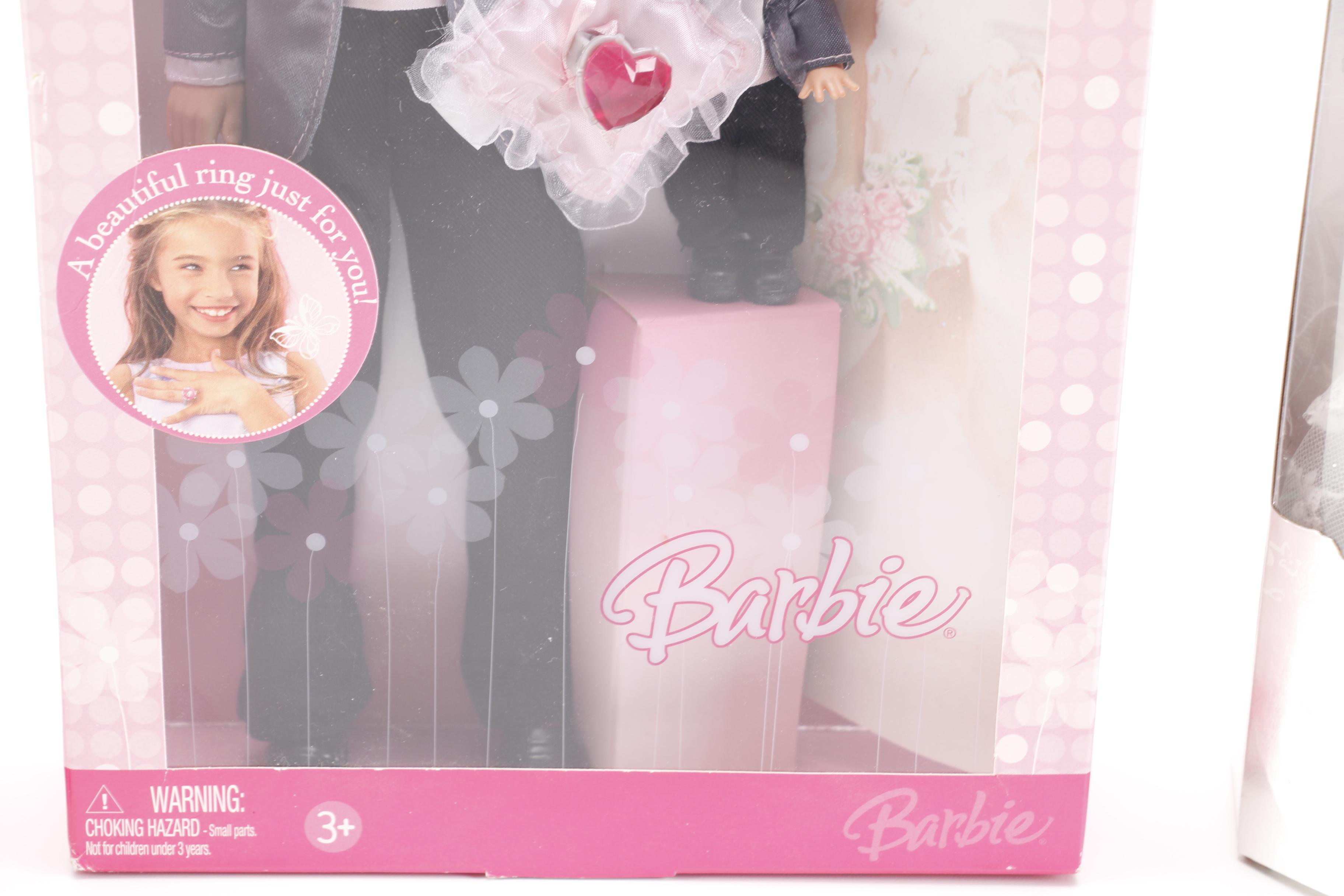 Fashion Dolls Featuring 1997 Mattel Wedding Day Barbie