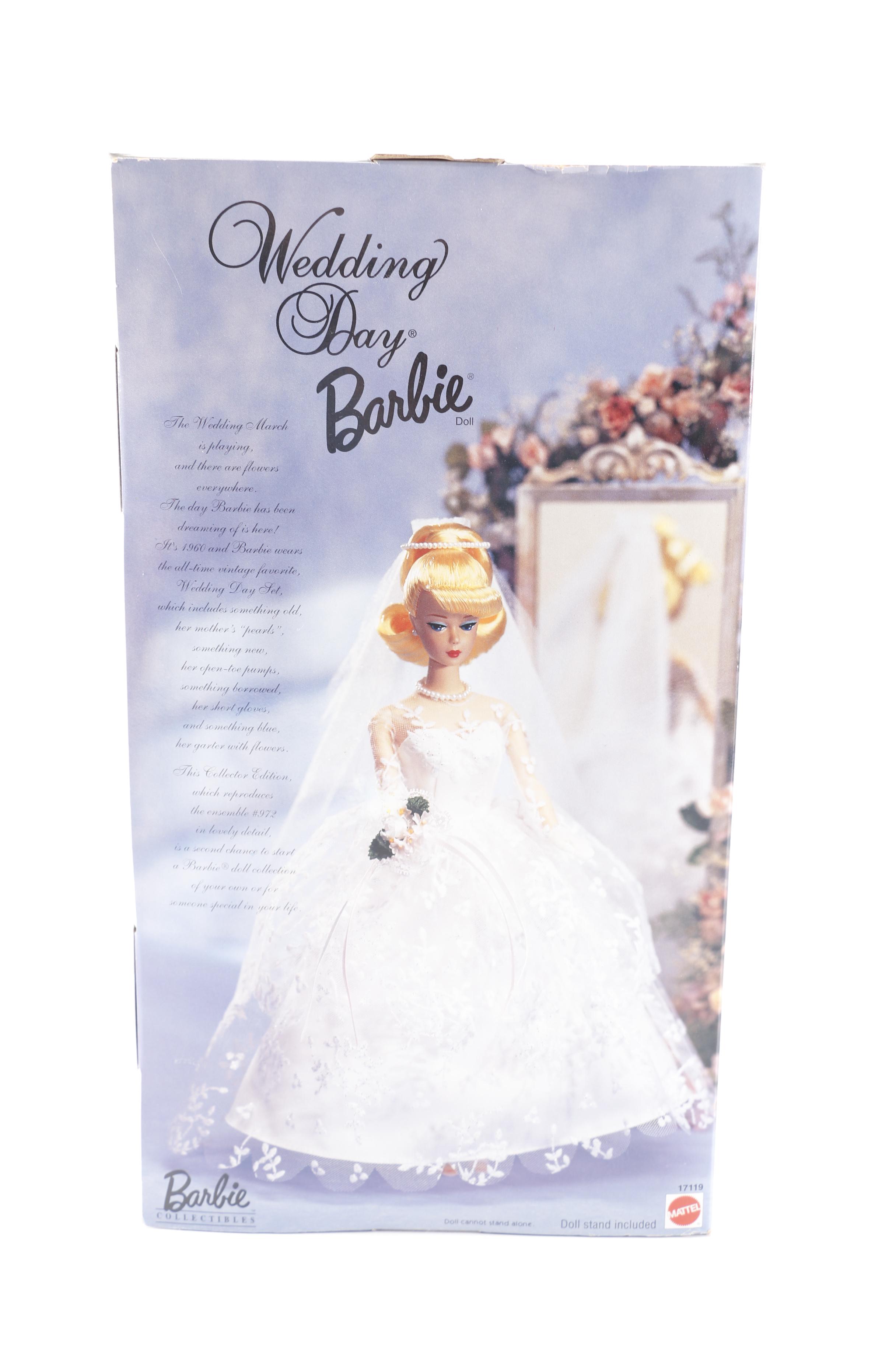 Fashion Dolls Featuring 1997 Mattel Wedding Day Barbie