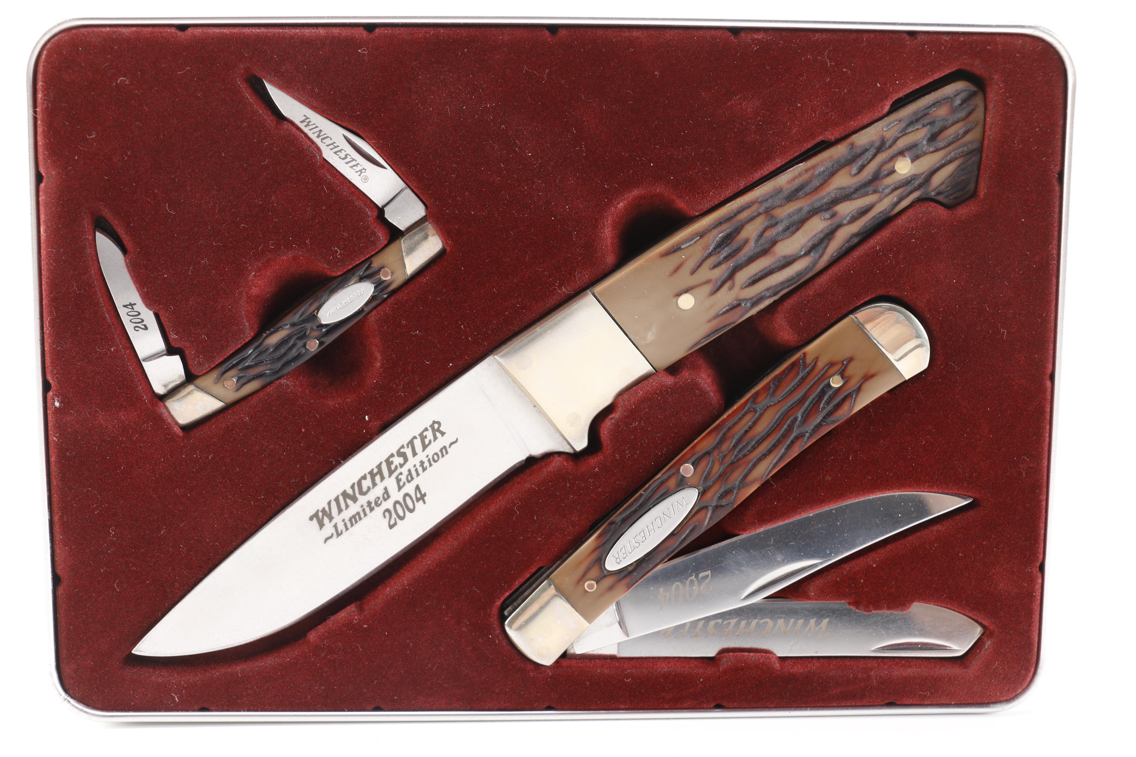 Collection of Knives including Winchester and Schrade