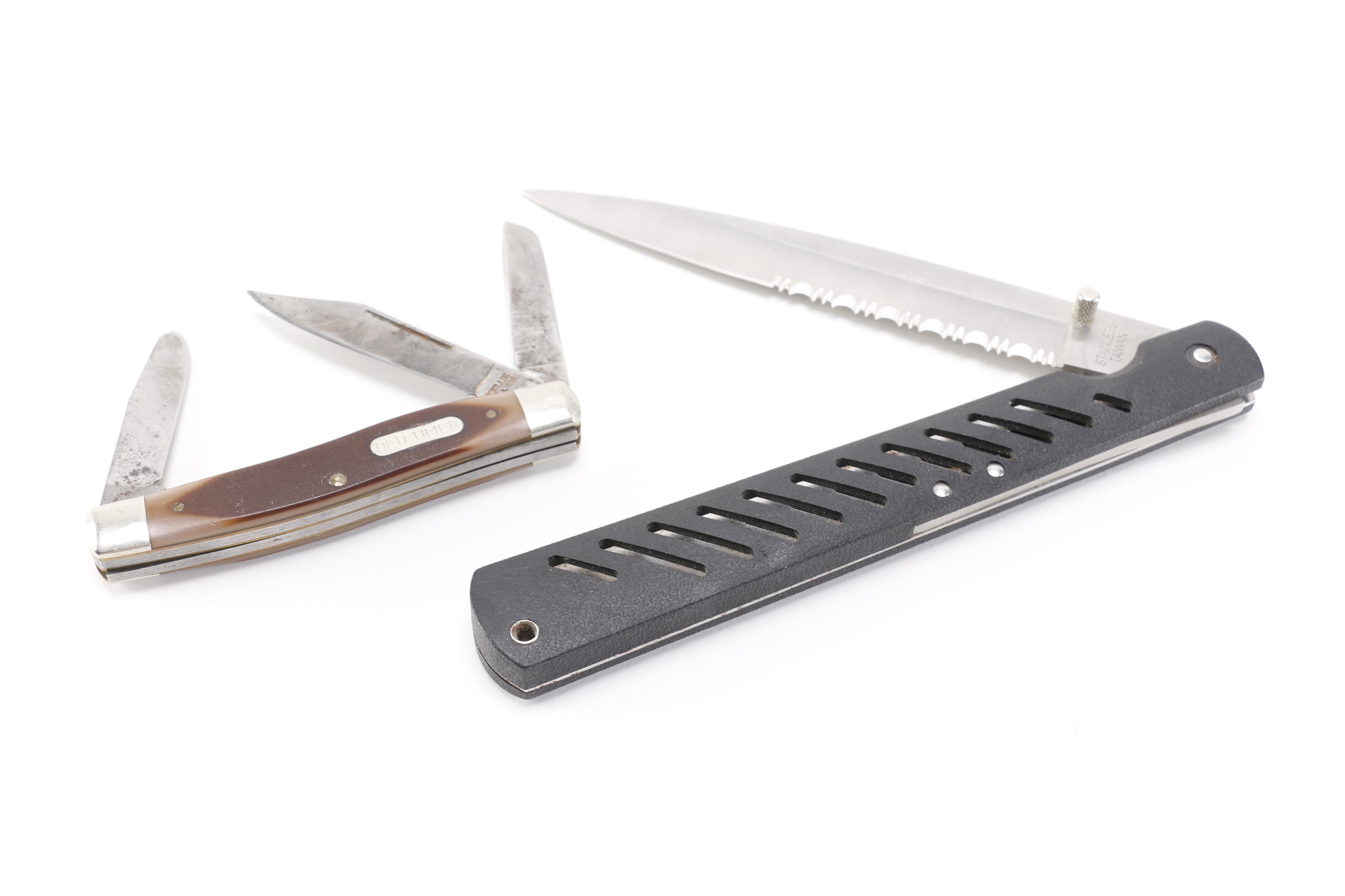 Collection of Knives including Winchester and Schrade