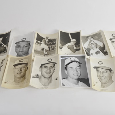 Cincinnati Reds Players Black and White Photographs Circa 1960