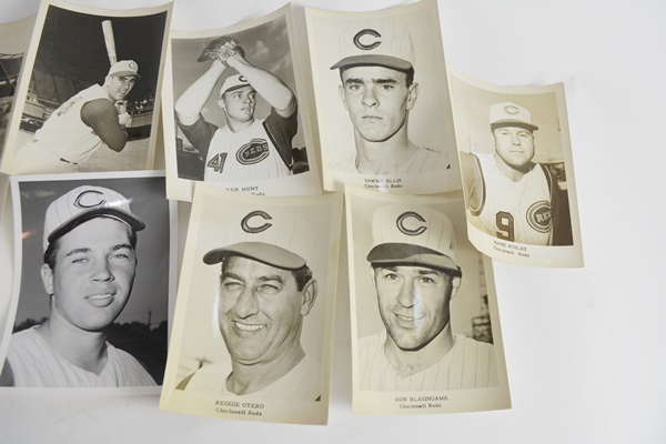Cincinnati Reds Players Black and White Photographs Circa 1960