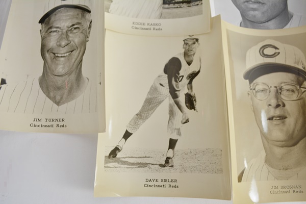 Cincinnati Reds Players Black and White Photographs Circa 1960