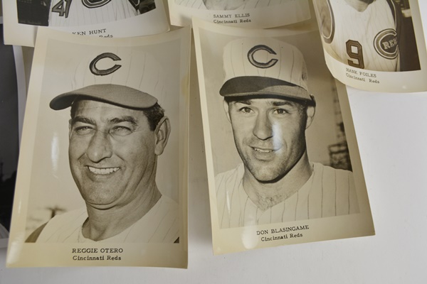 Cincinnati Reds Players Black and White Photographs Circa 1960