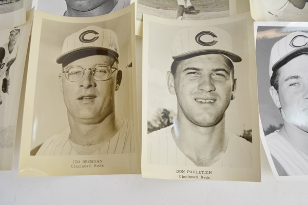 Cincinnati Reds Players Black and White Photographs Circa 1960