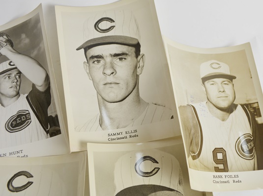Cincinnati Reds Players Black and White Photographs Circa 1960