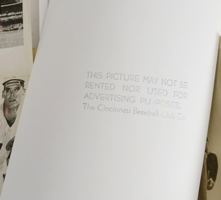 Cincinnati Reds Players Black and White Photographs Circa 1960